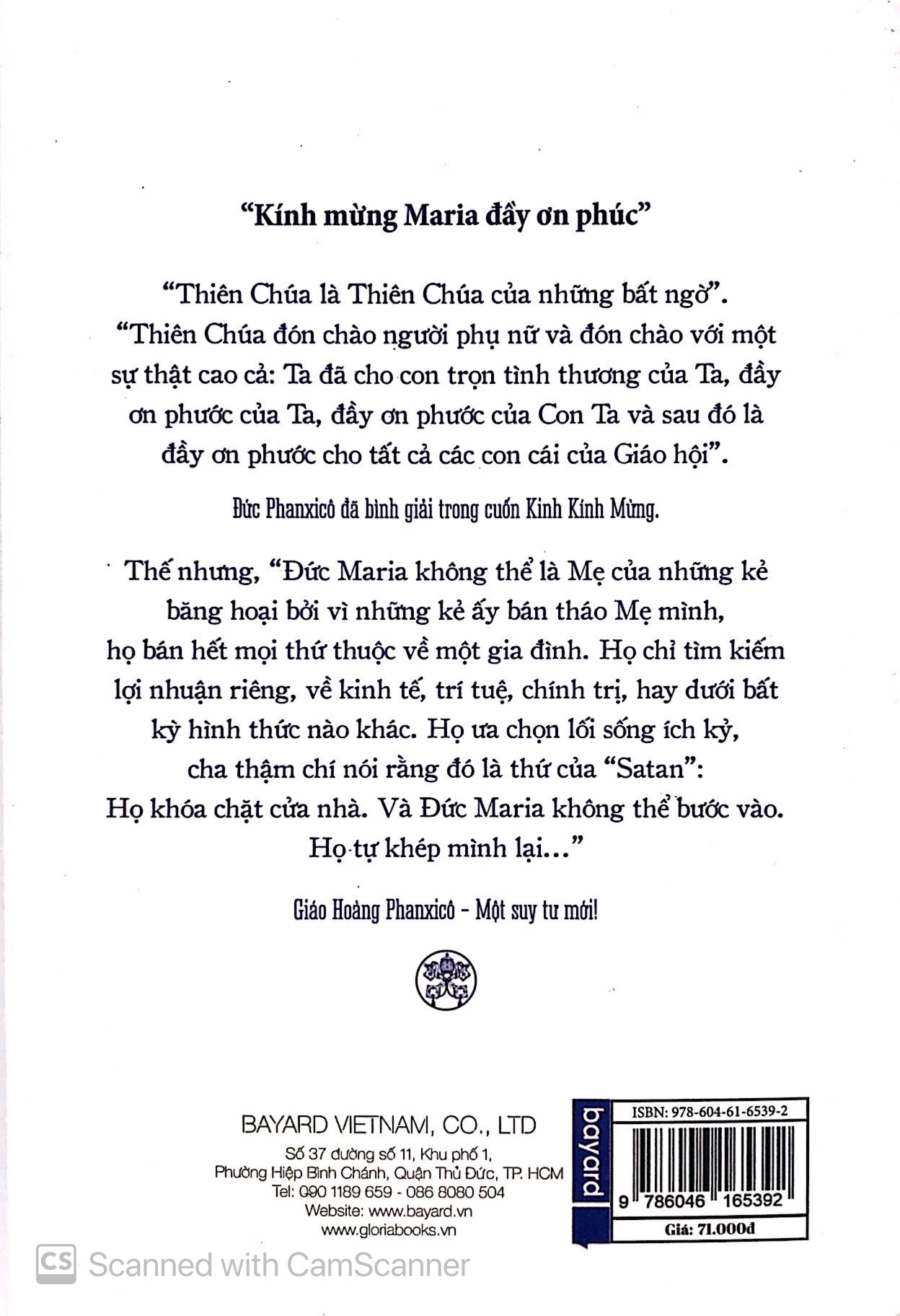 kinh kính mừng - một suy tư mới của đức giáo hoàng phanxicô - Ảnh 11