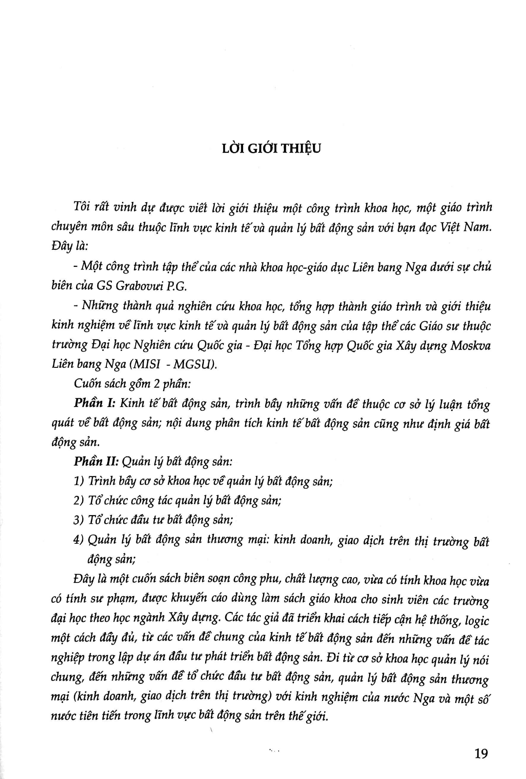 kinh tế và quản lý bất động sản - giáo trình dịch từ tiếng nga sang tiếng việt xuất bản lần thứ 2, sửa chữa và bổ sung - Ảnh 4