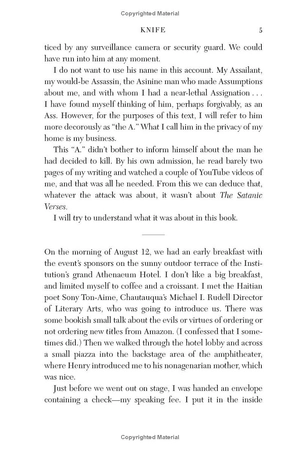 knife - meditations after an attempted murder - Ảnh 6