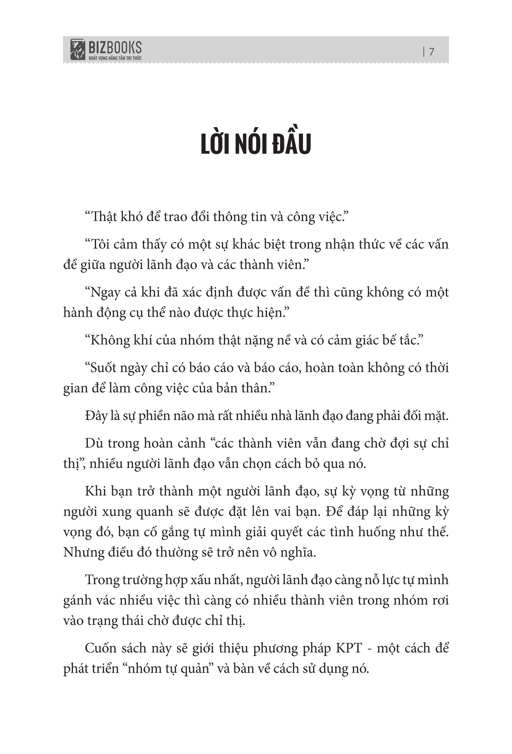KPT - Bí Quyết Xây Dựng Đội Nhóm Tự Quản Đạt Hiệu Suất Cao (Tái Bản 2025) - Ảnh 7