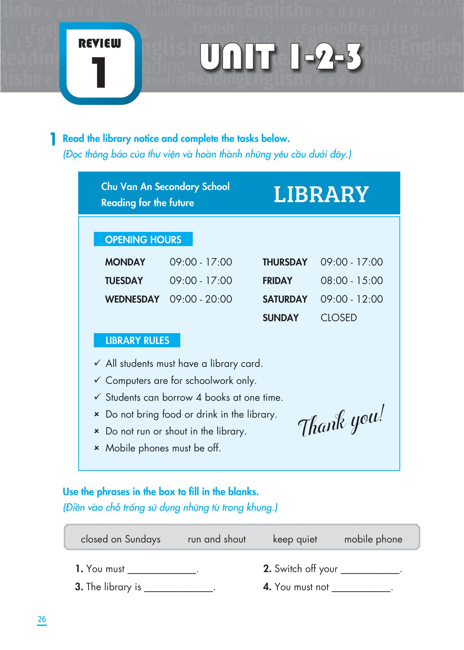 kỹ năng đọc hiểu tiếng anh lớp 6 - Ảnh 13