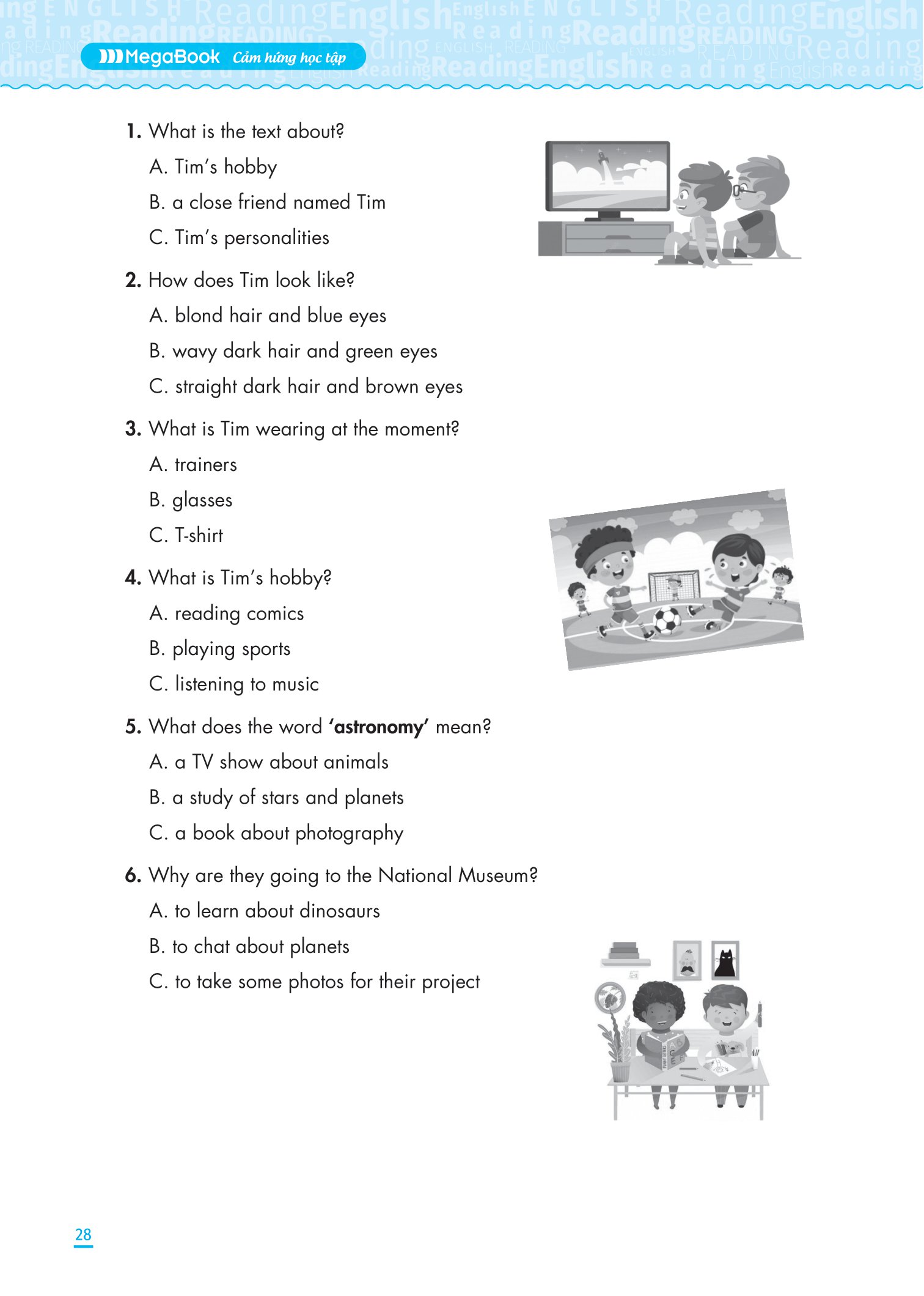 kỹ năng đọc hiểu tiếng anh lớp 6 - Ảnh 15