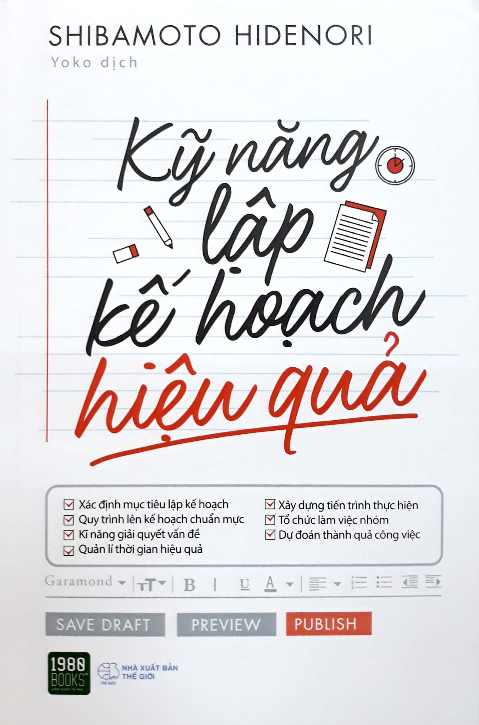 kỹ năng lập kế hoạch hiệu quả (tái bản 2022) - Ảnh 2
