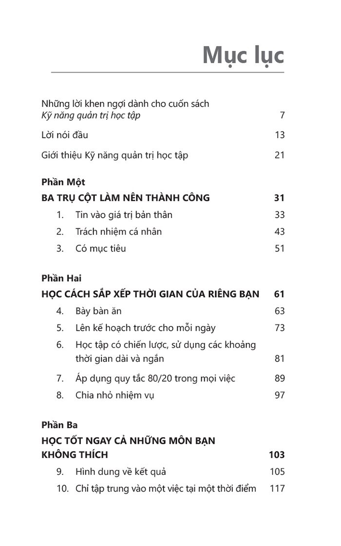 kỹ năng quản trị học tập - dành cho học sinh và sinh viên - Ảnh 4