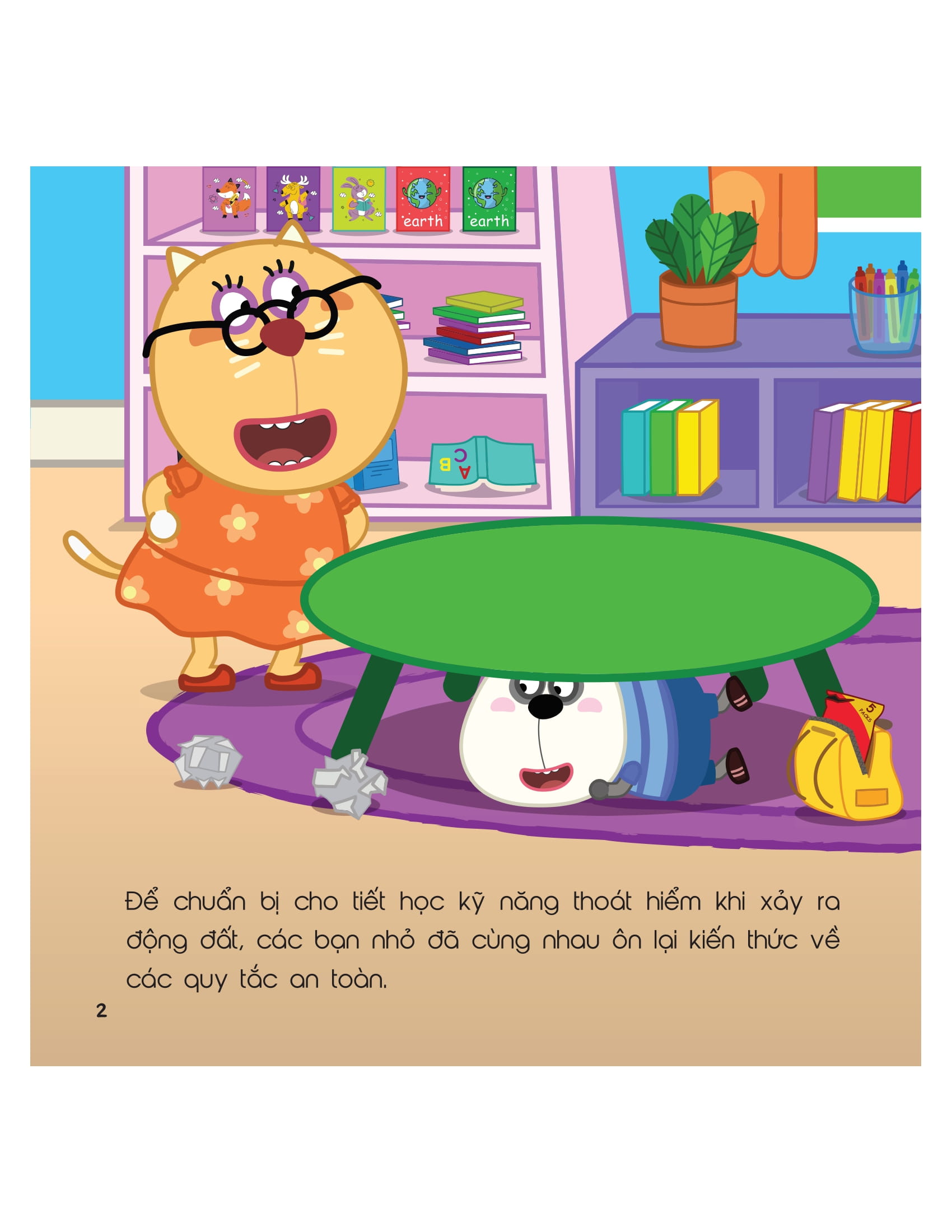 kỹ năng sống - cùng wolfoo rèn kỹ năng an toàn - khi đi xảy ra động đất - Ảnh 2