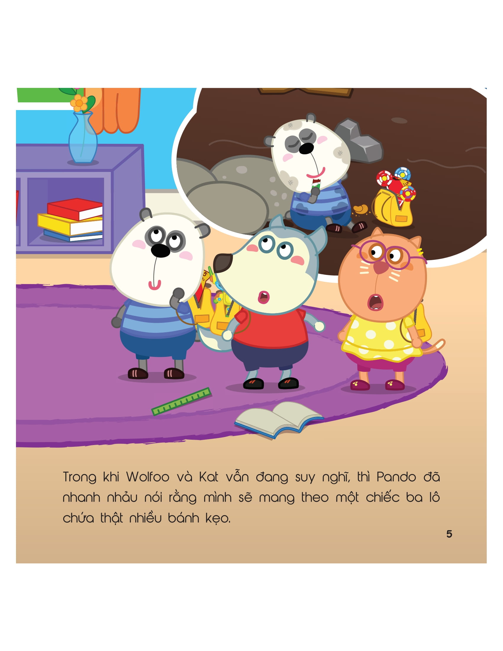 kỹ năng sống - cùng wolfoo rèn kỹ năng an toàn - khi đi xảy ra động đất - Ảnh 5