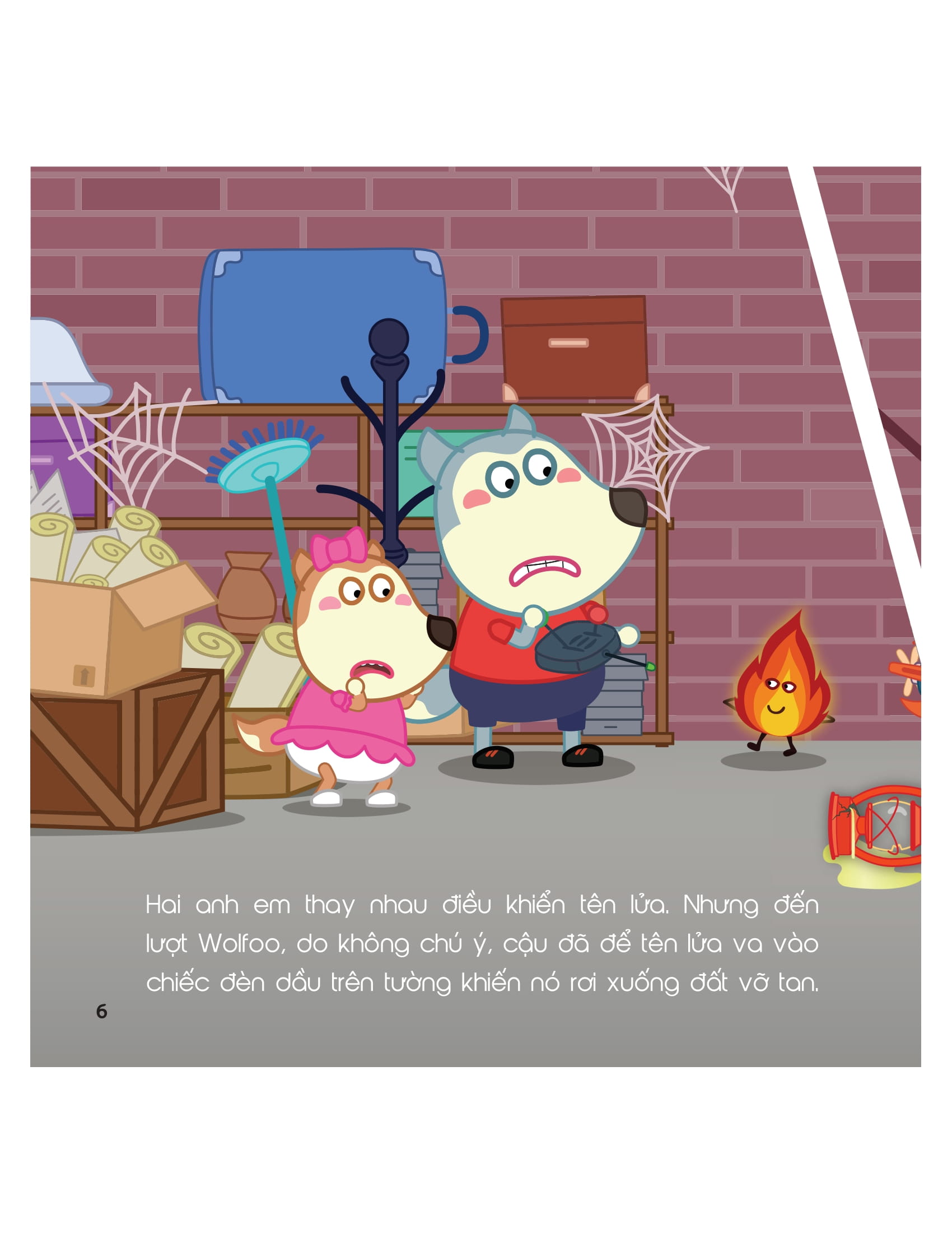 kỹ năng sống - cùng wolfoo rèn kỹ năng an toàn - khi xảy ra hỏa hoạn - Ảnh 6