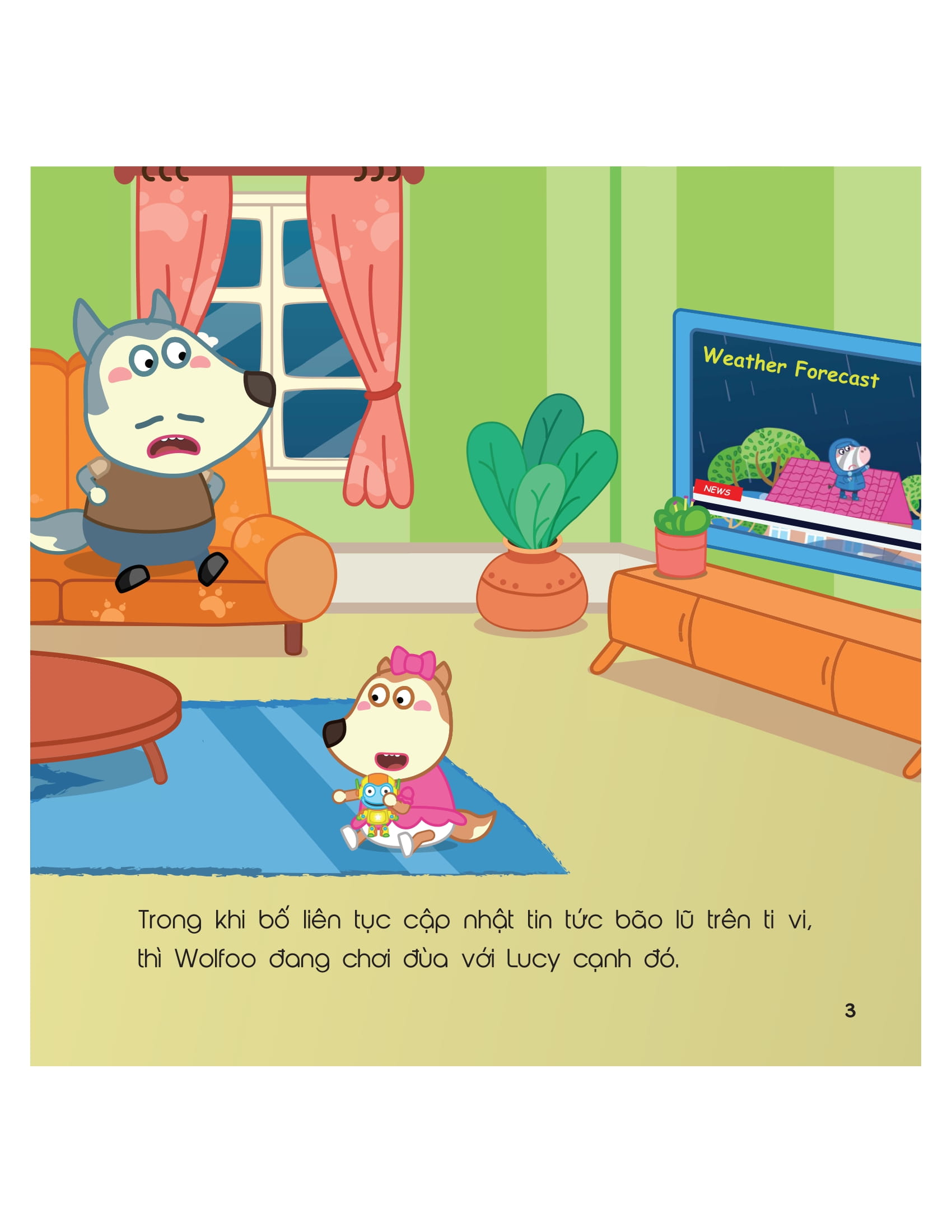 kỹ năng sống - cùng wolfoo rèn kỹ năng an toàn - khi xảy ra lũ lụt - Ảnh 3