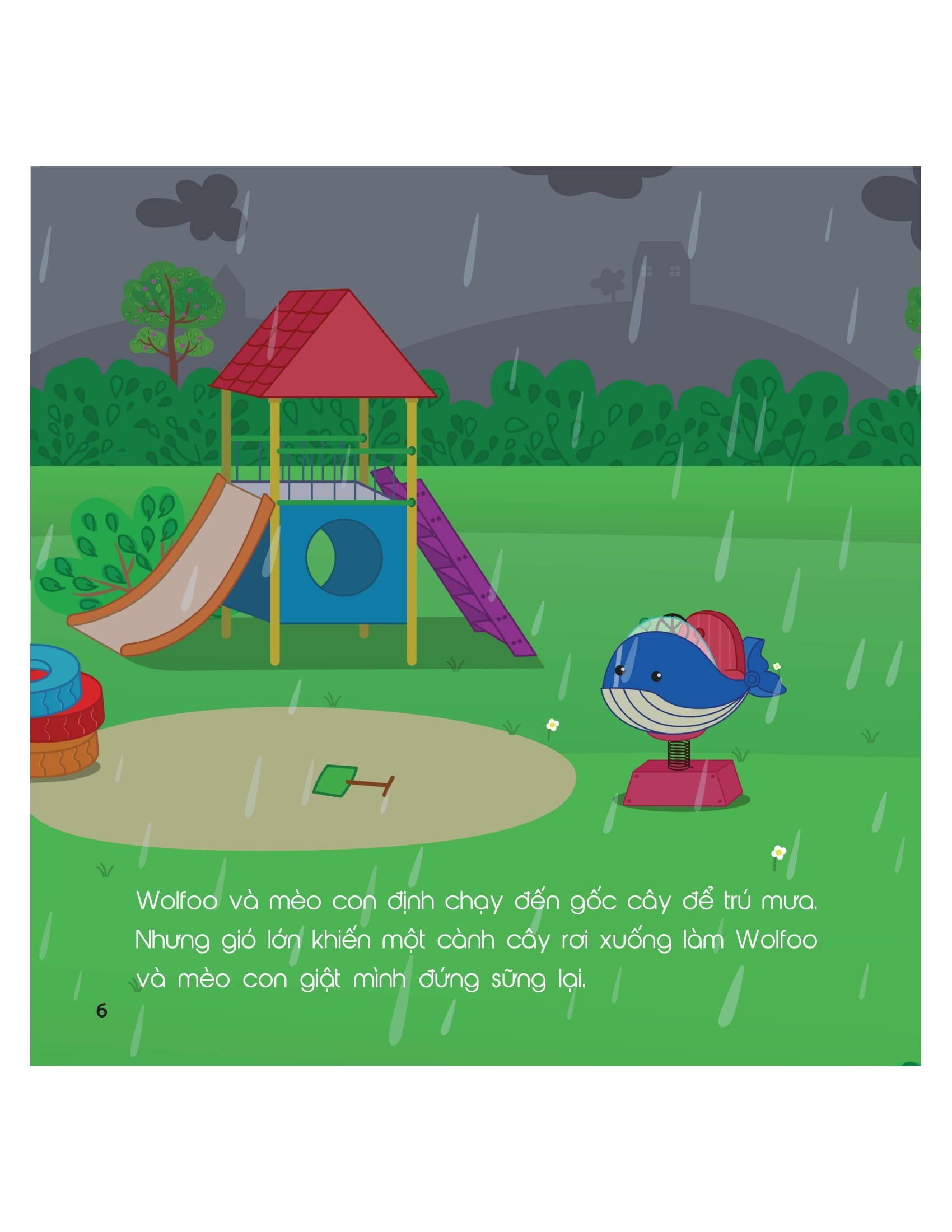kỹ năng sống - cùng wolfoo rèn kỹ năng an toàn - khi xảy ra mưa bão - Ảnh 6
