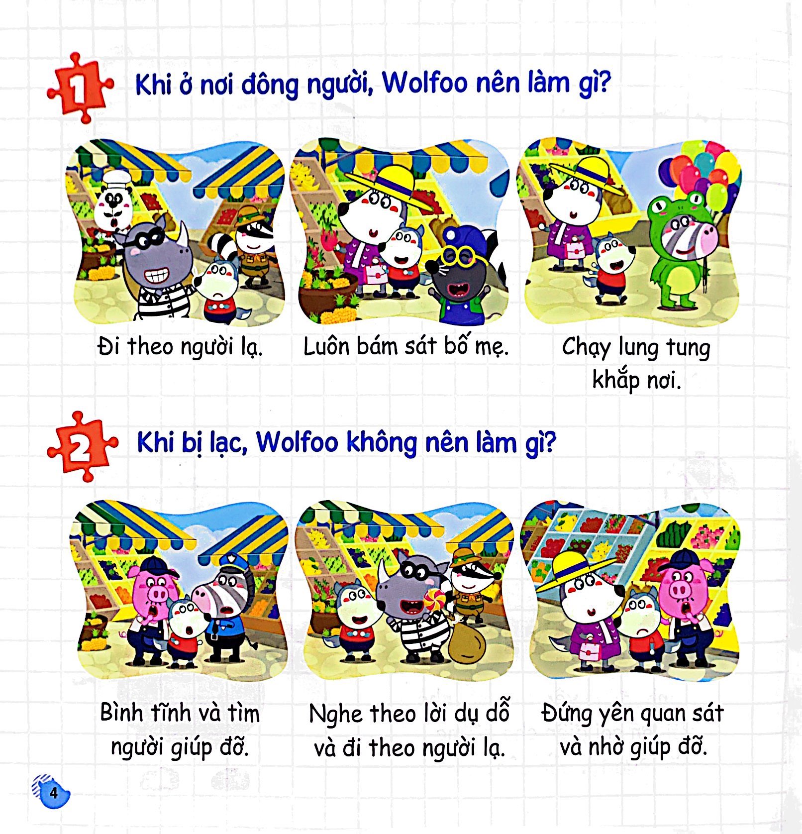 kỹ năng sống - wolfoo học cách bảo vệ bản thân - Ảnh 3