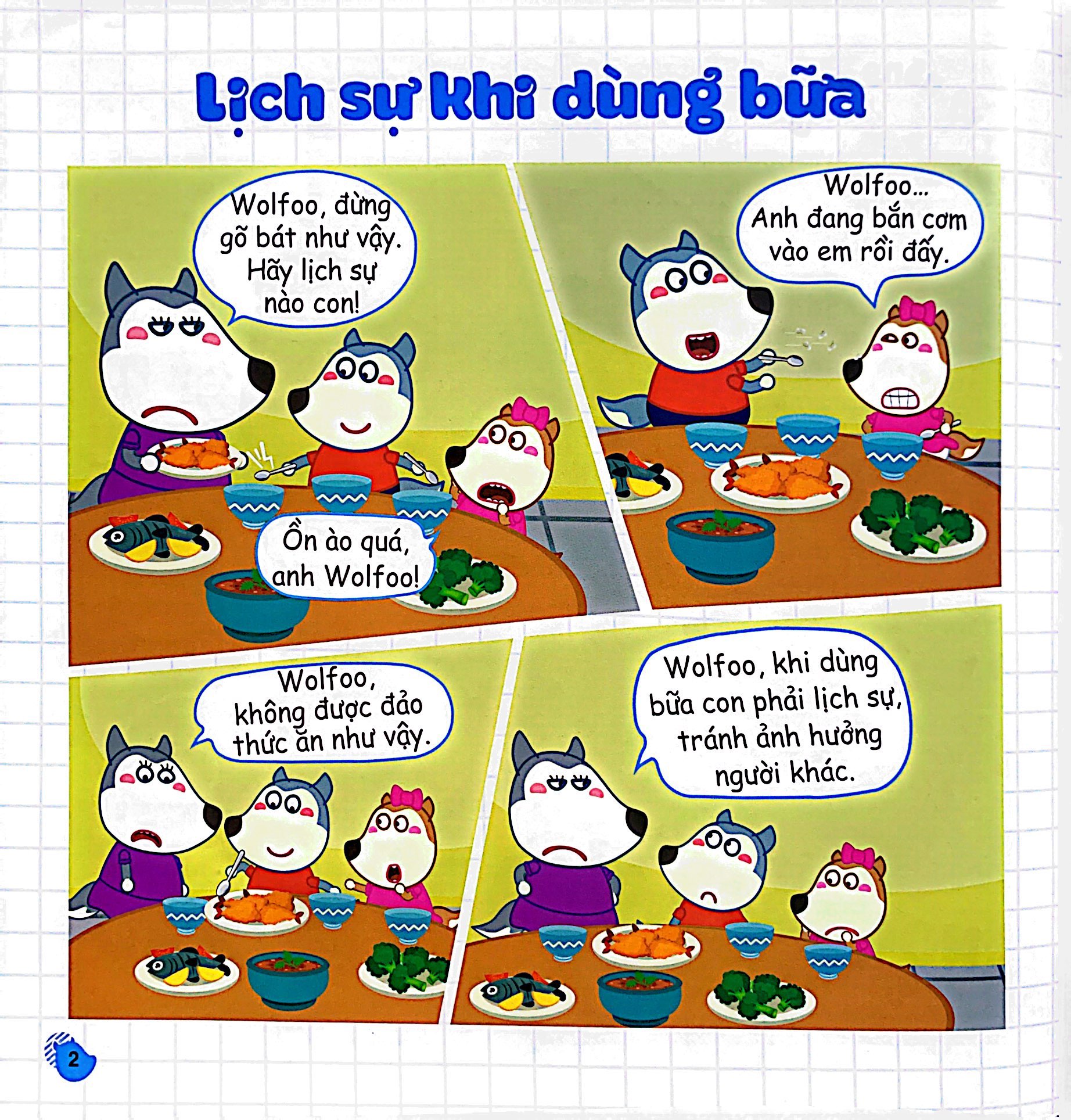 kỹ năng sống - wolfoo học cách giao tiếp ứng xử - Ảnh 3