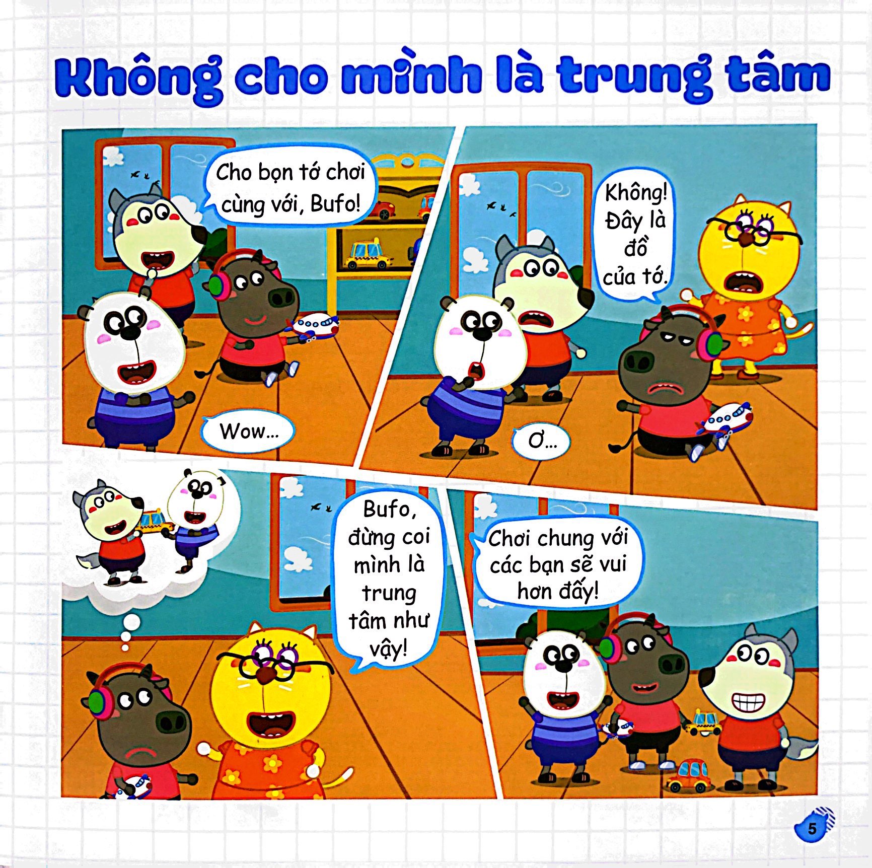 kỹ năng sống - wolfoo học cách giao tiếp ứng xử - Ảnh 6