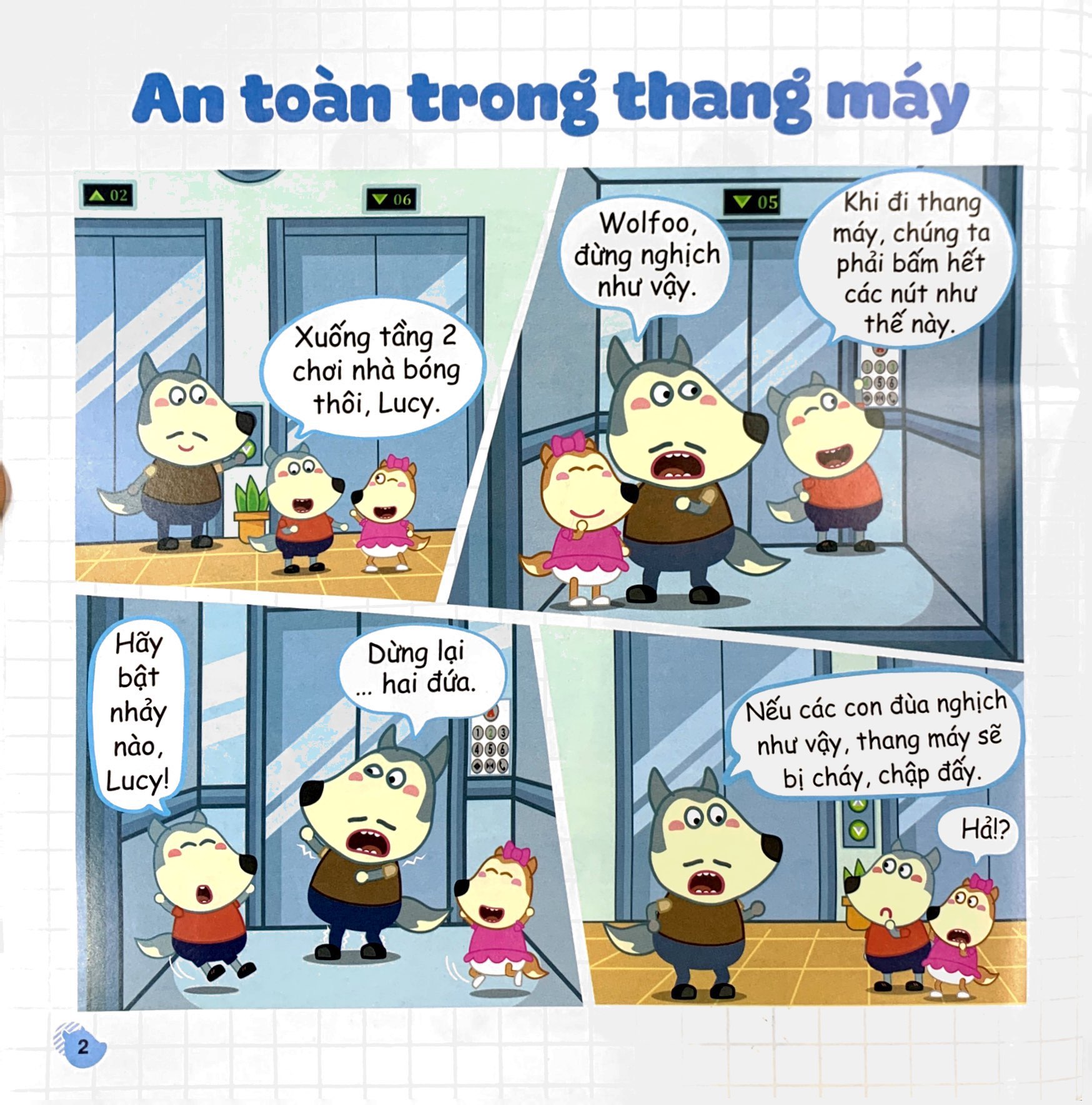 kỹ năng sống - wolfoo học cách tự thoát hiểm - Ảnh 3