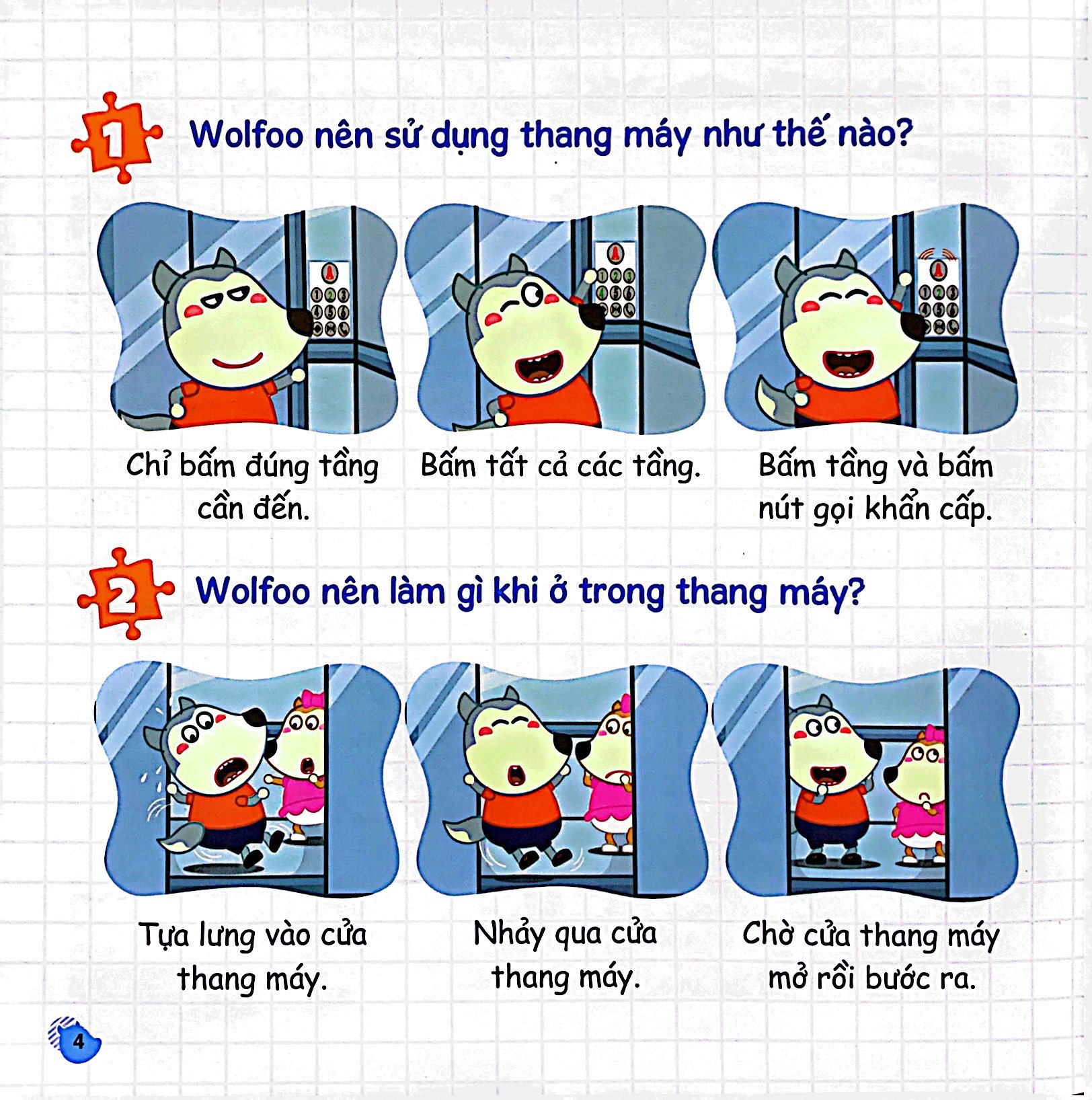 kỹ năng sống - wolfoo học cách tự thoát hiểm - Ảnh 5