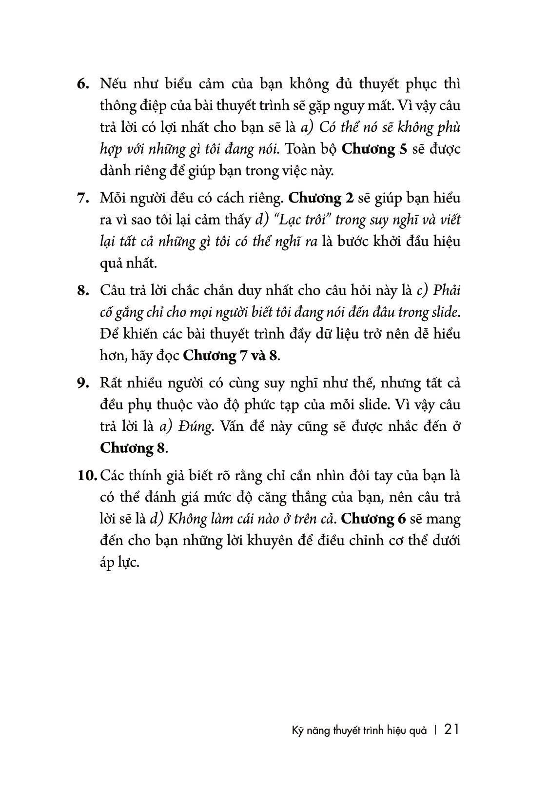 kỹ năng thuyết trình hiệu quả (tái bản 2023) - Ảnh 19