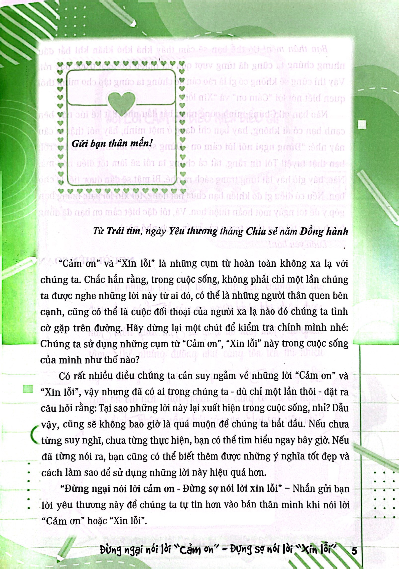 kỹ năng vững vàng sẵn sàng để thành công - đừng ngại nói lời "cảm ơn" - đừng sợ nói lời "xin lỗi" (kỹ năng nhận thức và thể hiện lòng biết ơn, hối lỗi - dùng cho lứa tuổi học sinh phổ thông) - Ảnh 3