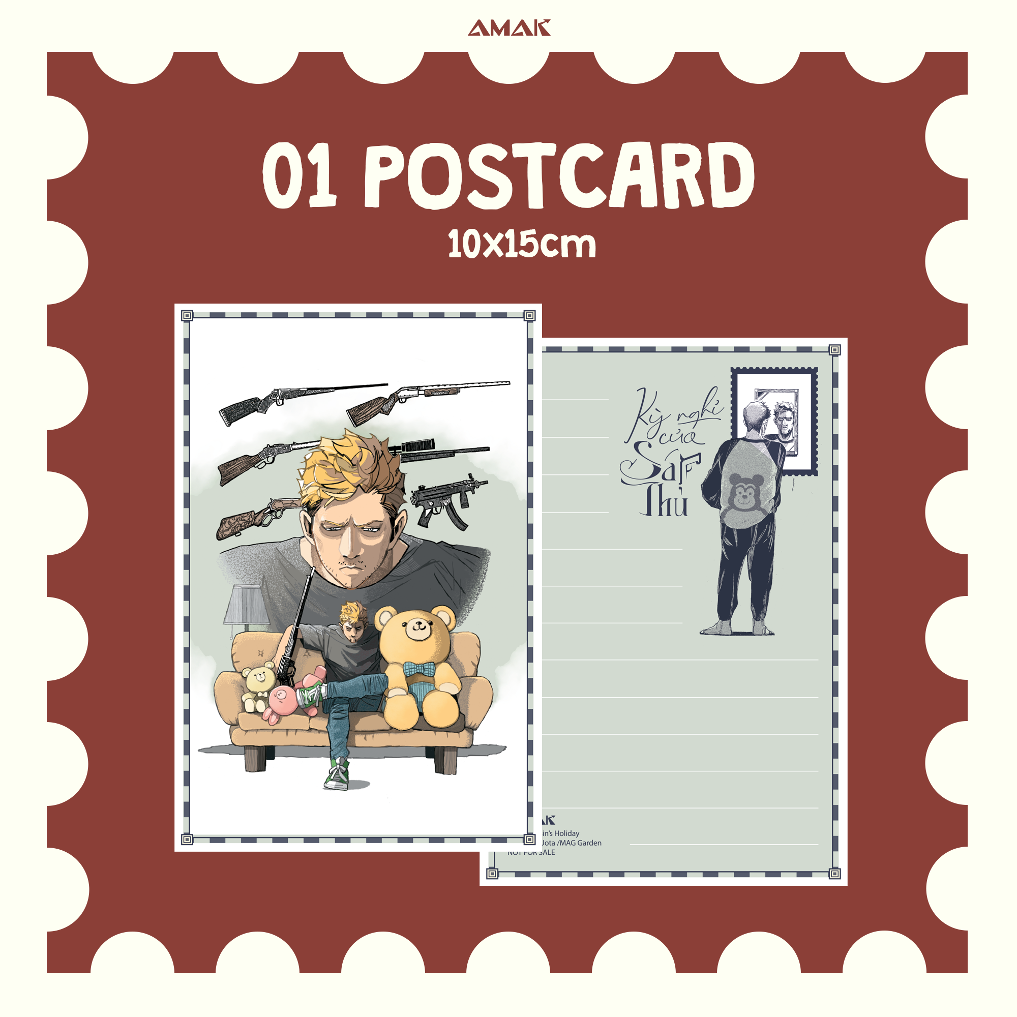 kỳ nghỉ của sát thủ - the assassin's holiday - tặng kèm 2 bookmark bế hình + 1 postcard hai mặt + 1 tấm sticker tem bế hình - Ảnh 5