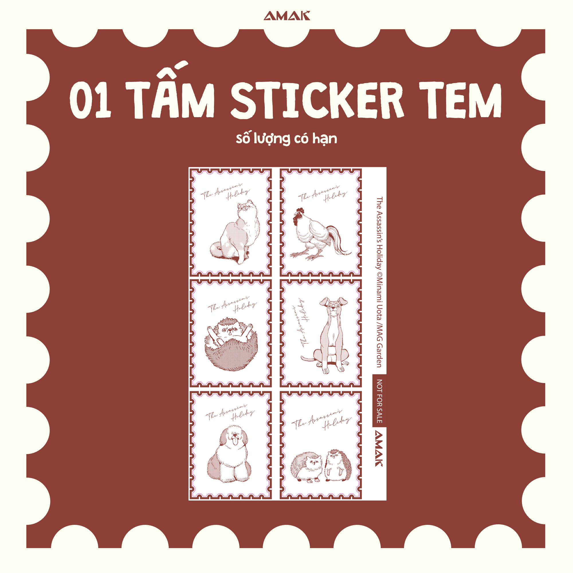 kỳ nghỉ của sát thủ - the assassin's holiday - tặng kèm 2 bookmark bế hình + 1 postcard hai mặt + 1 tấm sticker tem bế hình - Ảnh 6