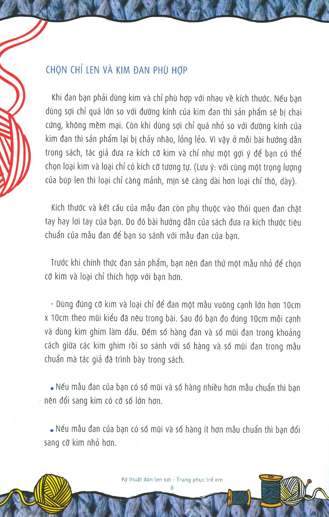 kỹ thuật đan len sợi - trang phục trẻ em - Ảnh 8