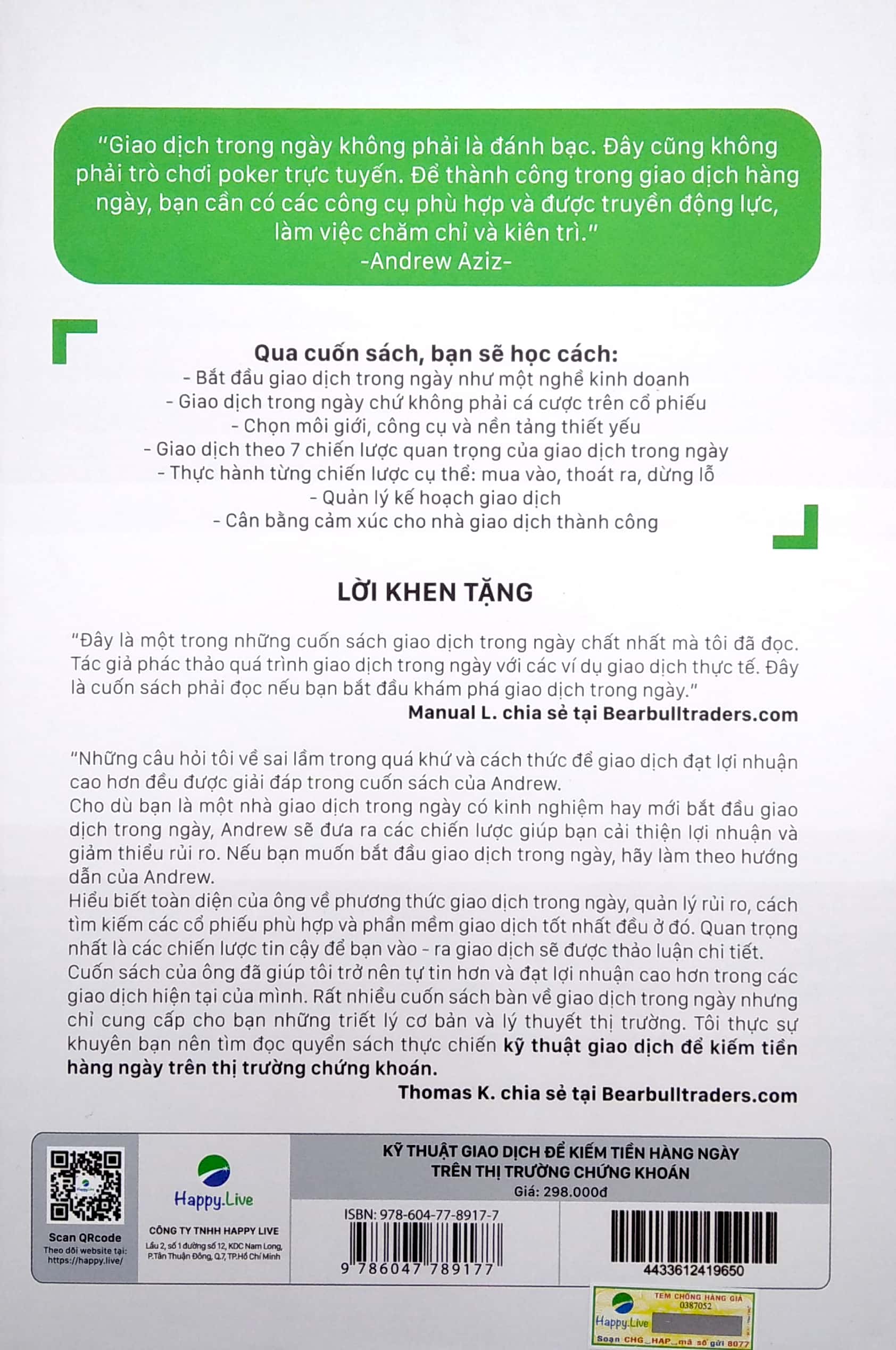 kỹ thuật giao dịch để kiếm tiền hàng ngày trên thị trường chứng khoán - day trade for a living (tái bản 2022) - Ảnh 6