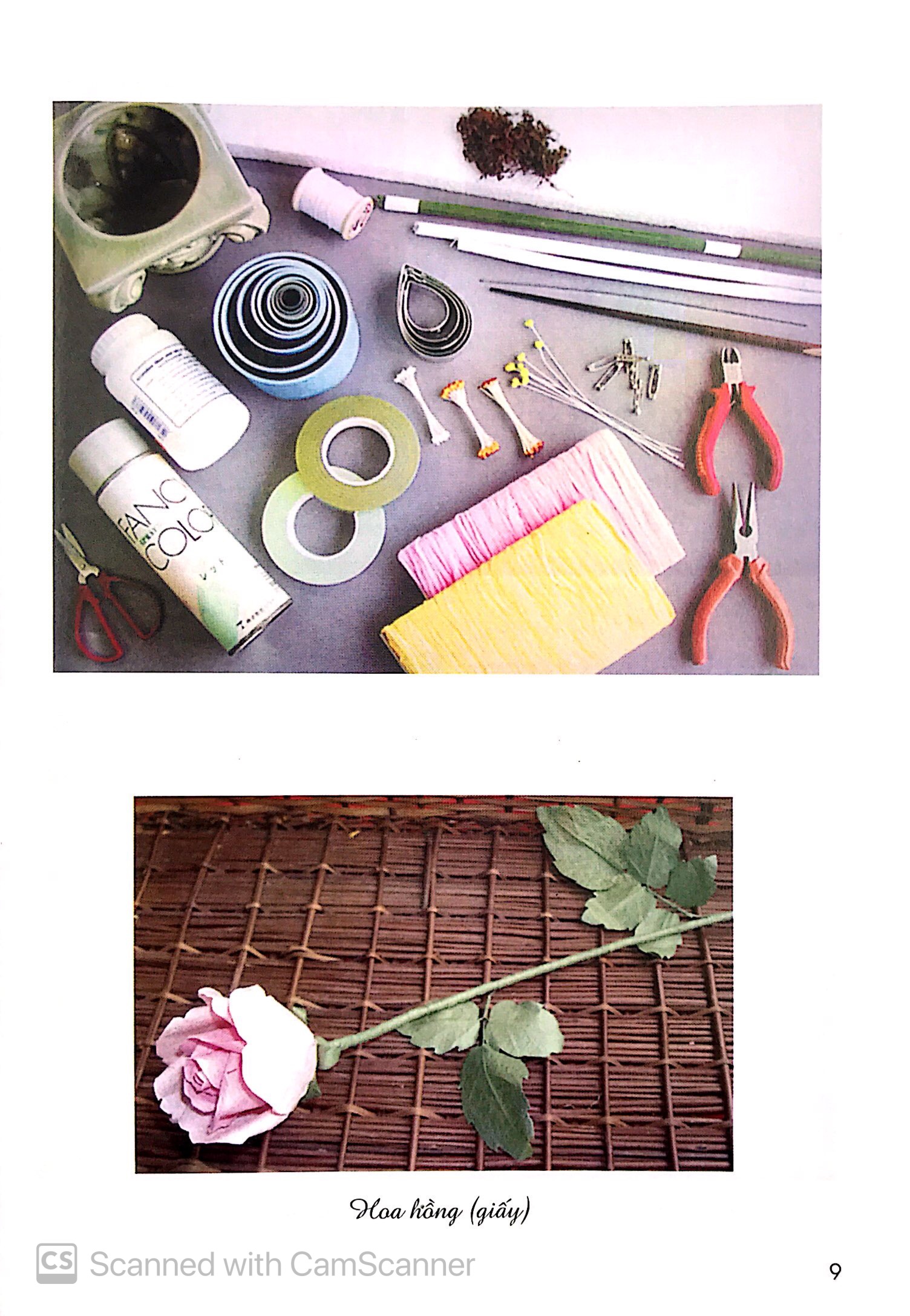 kỹ thuật làm hoa giấy, hoa vải, hoa voan và hoa lá buông - Ảnh 4