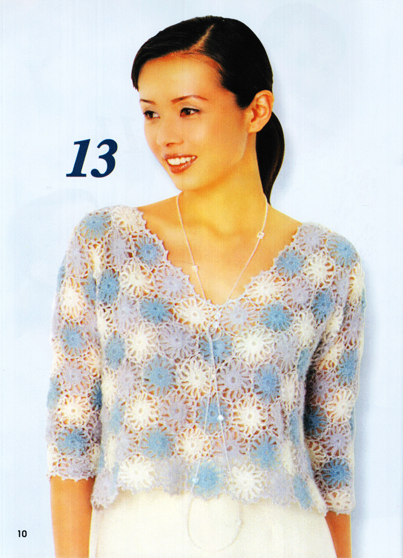 kỹ thuật móc len sợi - thời trang hè thu - Ảnh 11