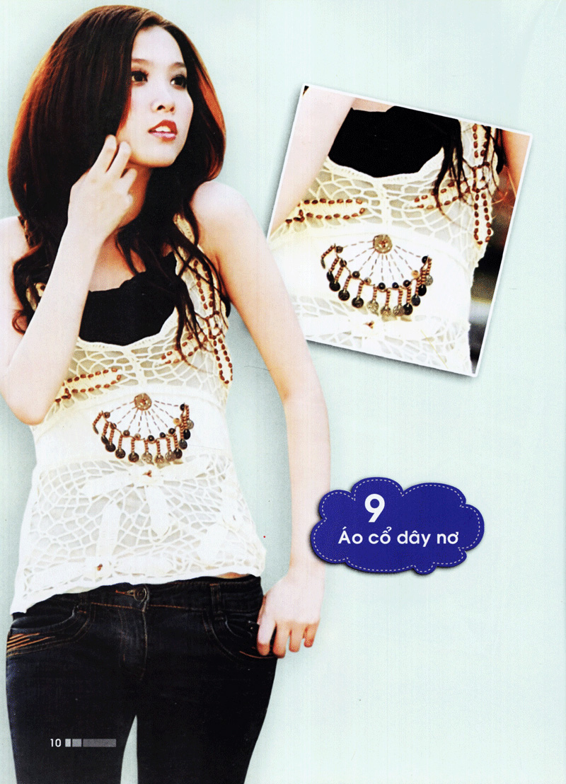 kỹ thuật móc len sợi - thời trang mùa xuân - Ảnh 11