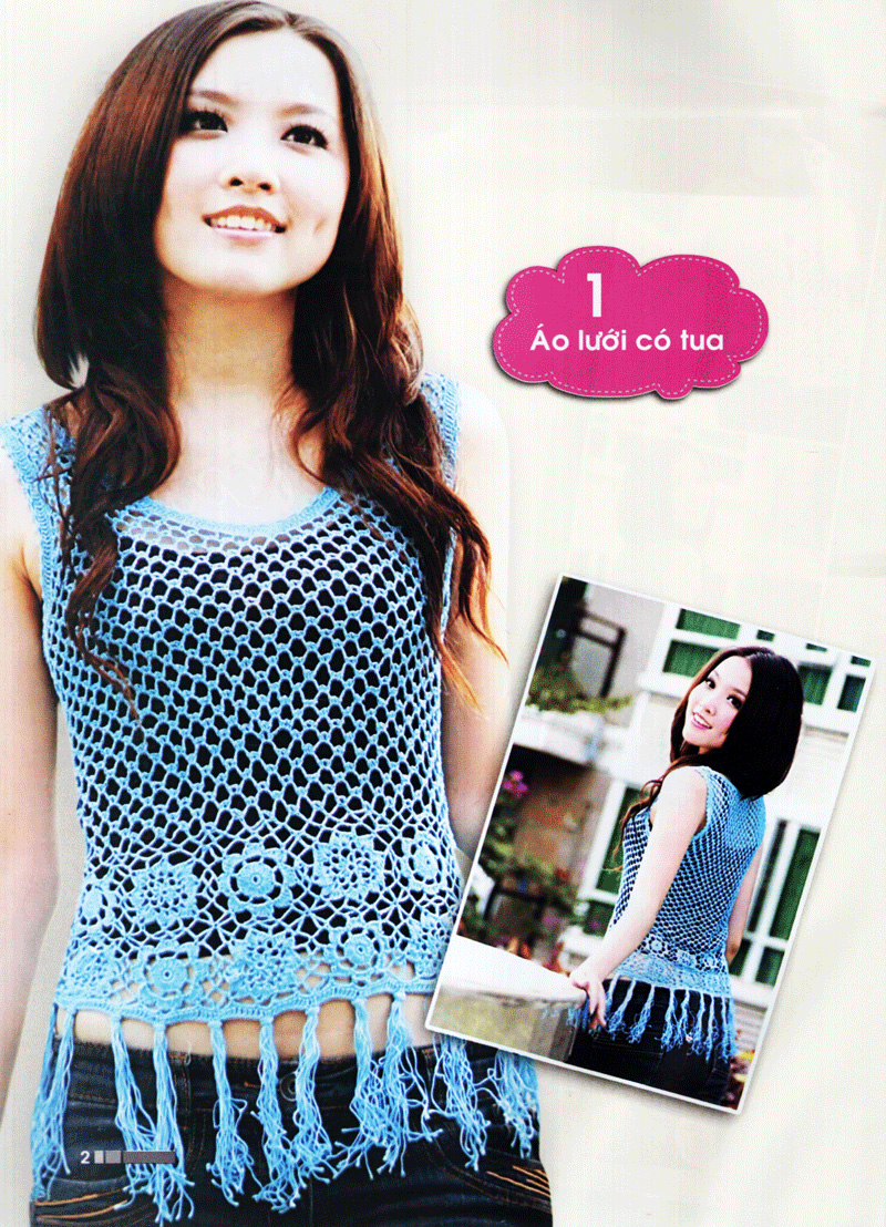 kỹ thuật móc len sợi - thời trang mùa xuân - Ảnh 3