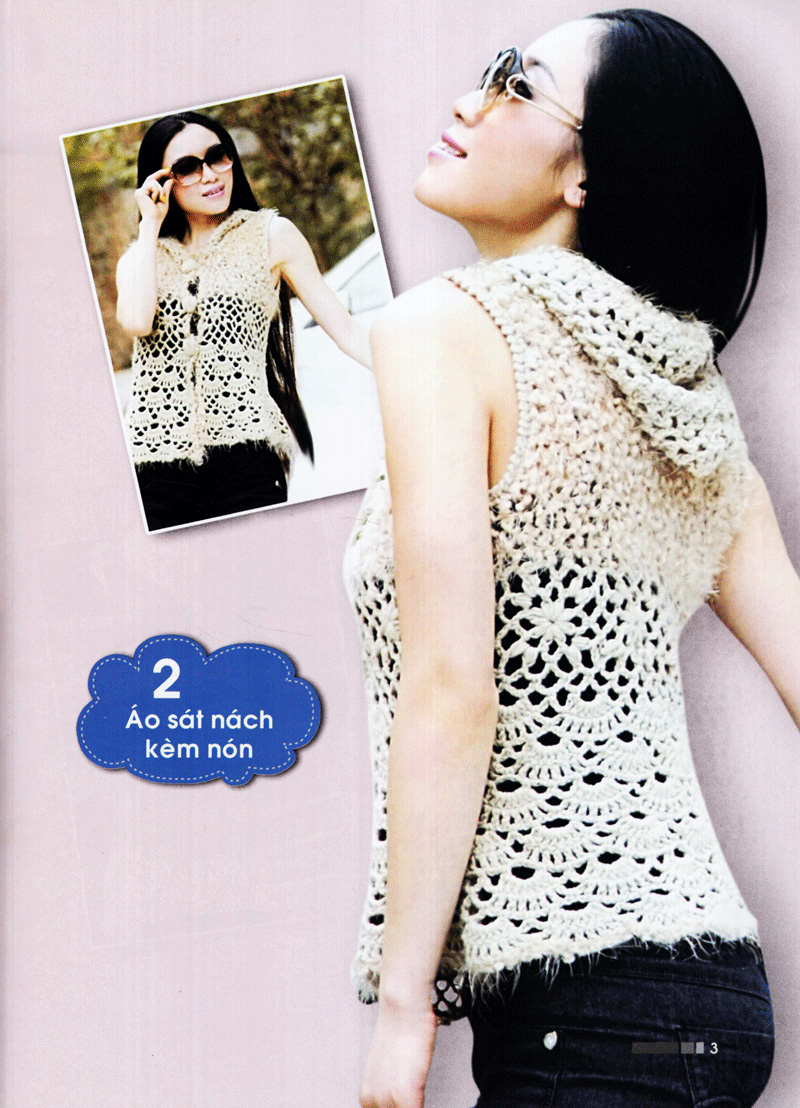 kỹ thuật móc len sợi - thời trang mùa xuân - Ảnh 4