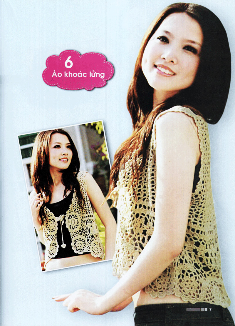 kỹ thuật móc len sợi - thời trang mùa xuân - Ảnh 8