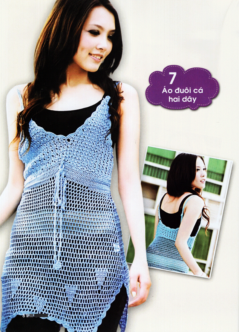 kỹ thuật móc len sợi - thời trang mùa xuân - Ảnh 9