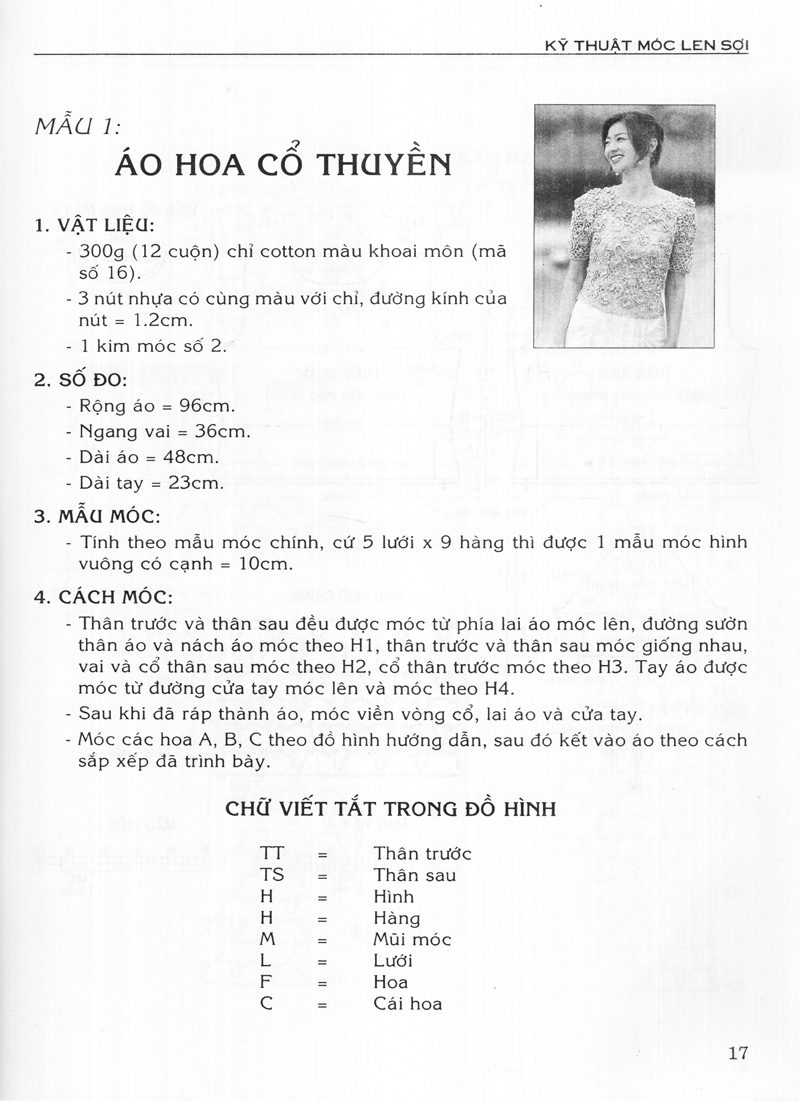 kỹ thuật móc len sợi - thời trang xuân hè - Ảnh 3