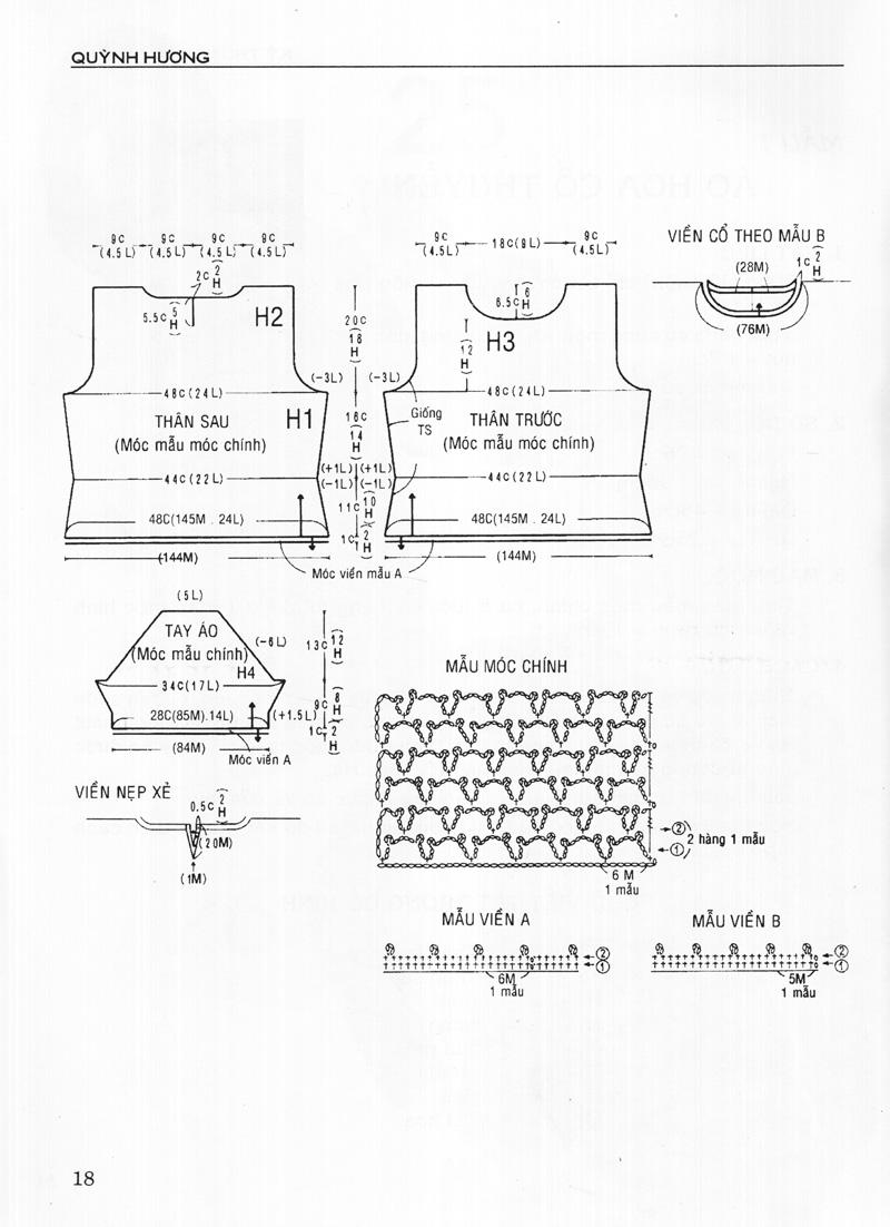 kỹ thuật móc len sợi - thời trang xuân hè - Ảnh 4