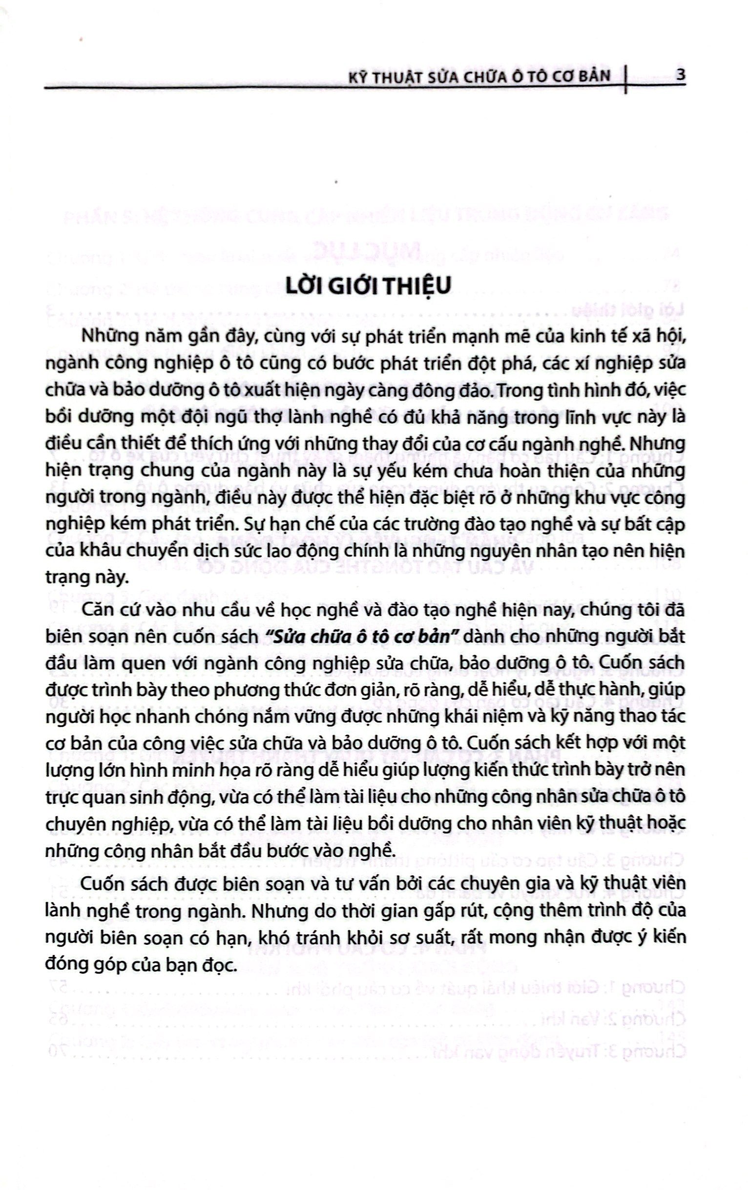 kỹ thuật sửa chữa ô tô cơ bản (tái bản 2023) - Ảnh 4