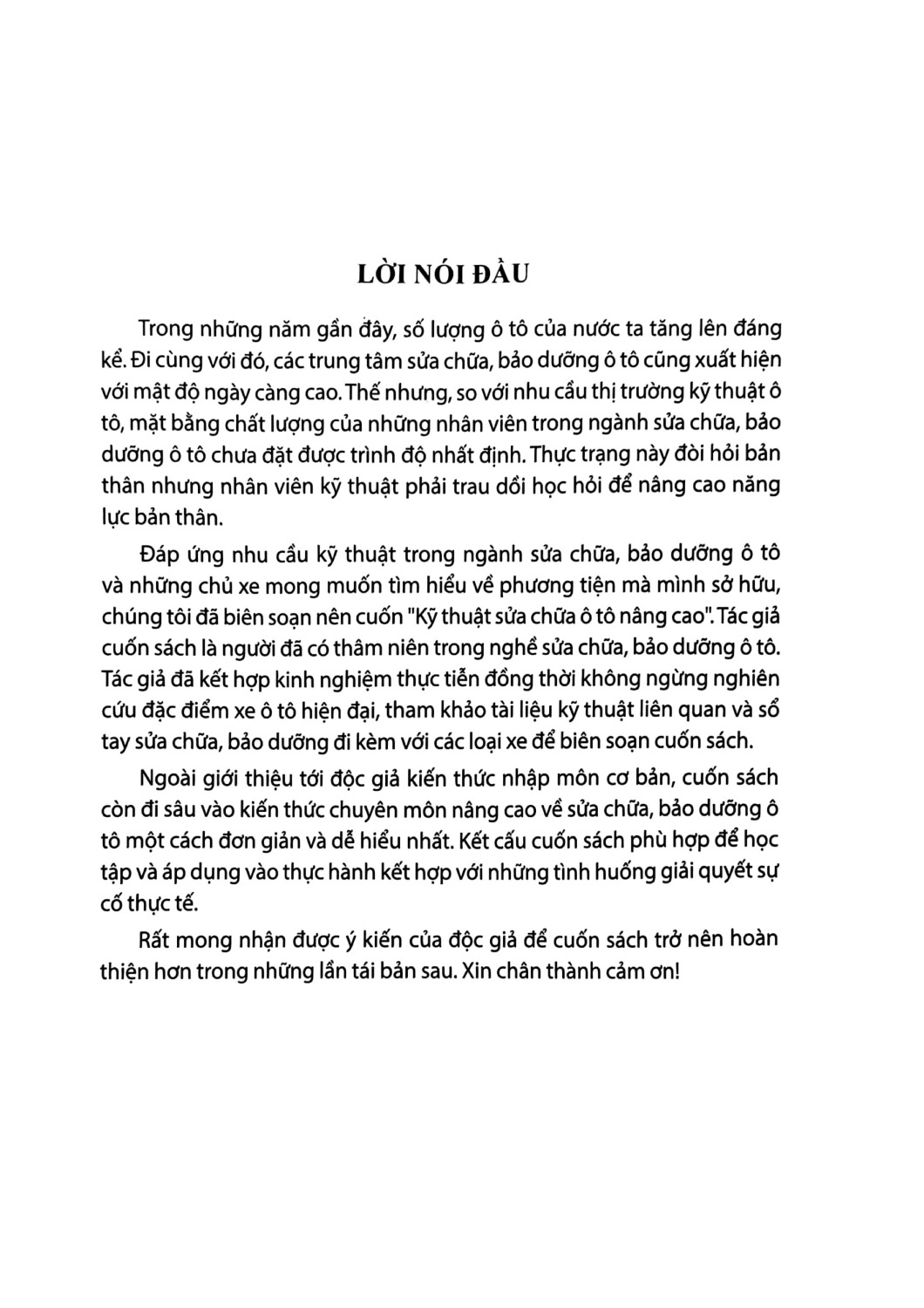 kỹ thuật sửa chữa ô tô nâng cao (tái bản 2024) - Ảnh 4