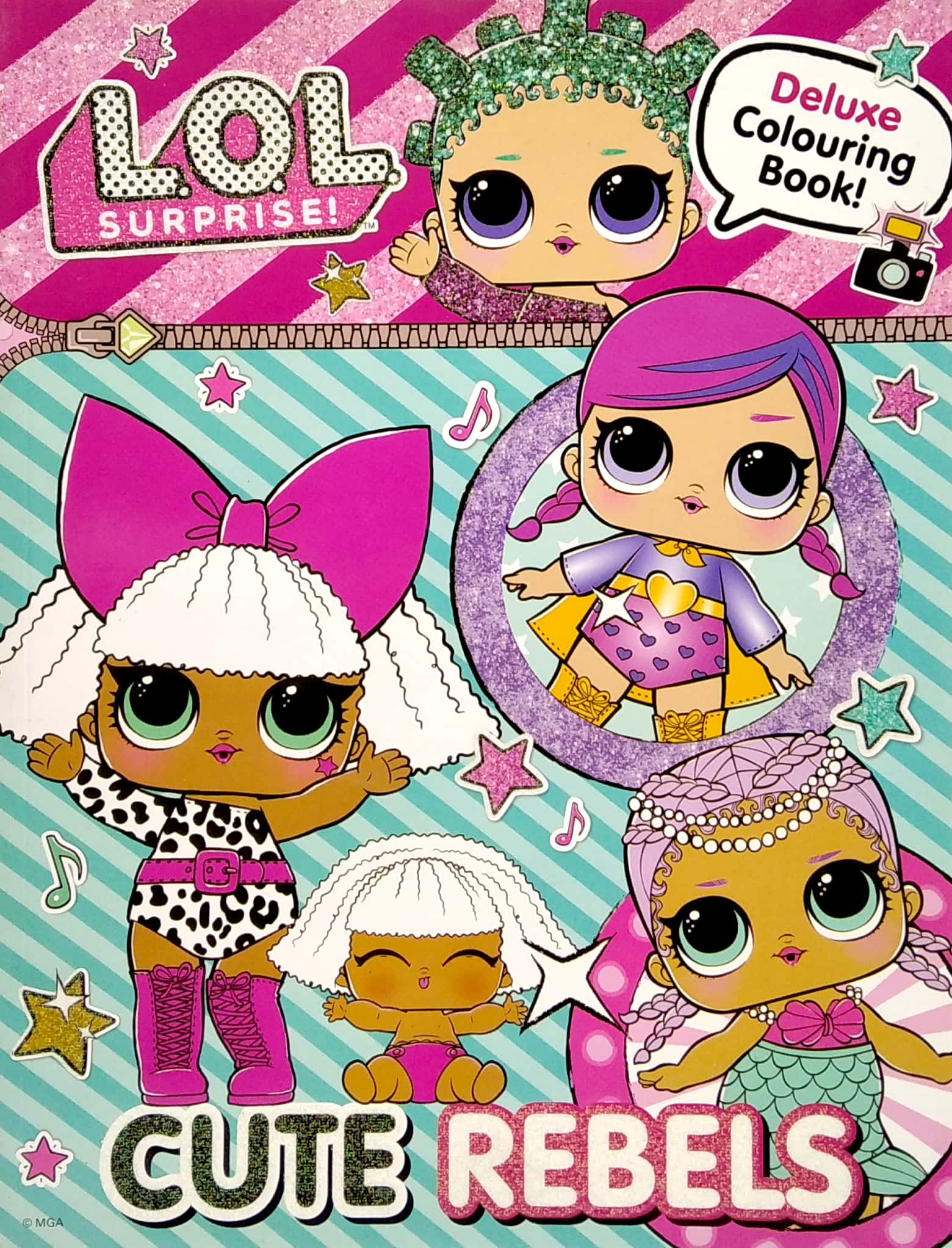 l.o.l surprise! cute rebels deluxe colouring book - Ảnh 2