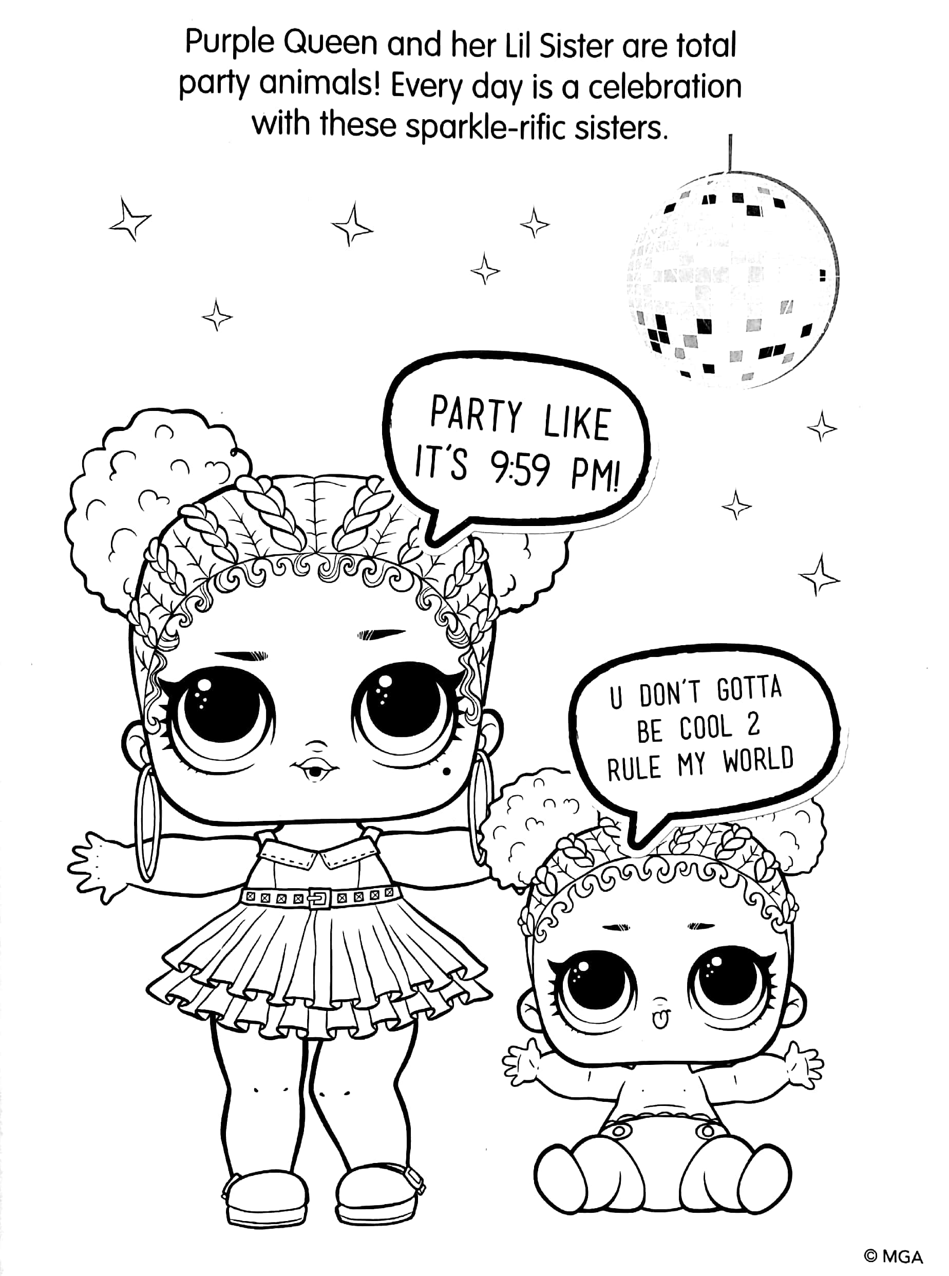 l.o.l surprise! cute rebels deluxe colouring book - Ảnh 4