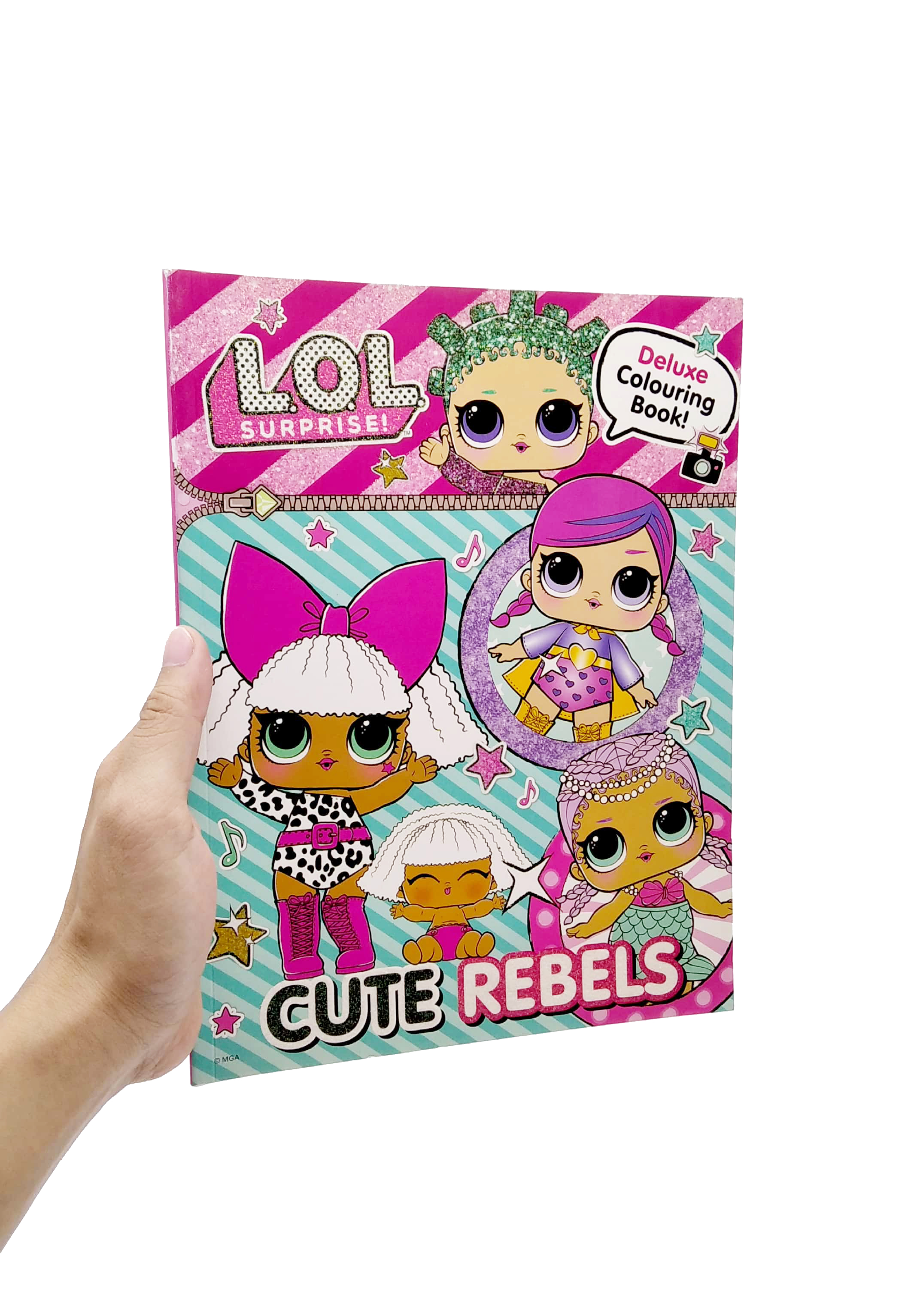 l.o.l surprise! cute rebels deluxe colouring book - Ảnh 7