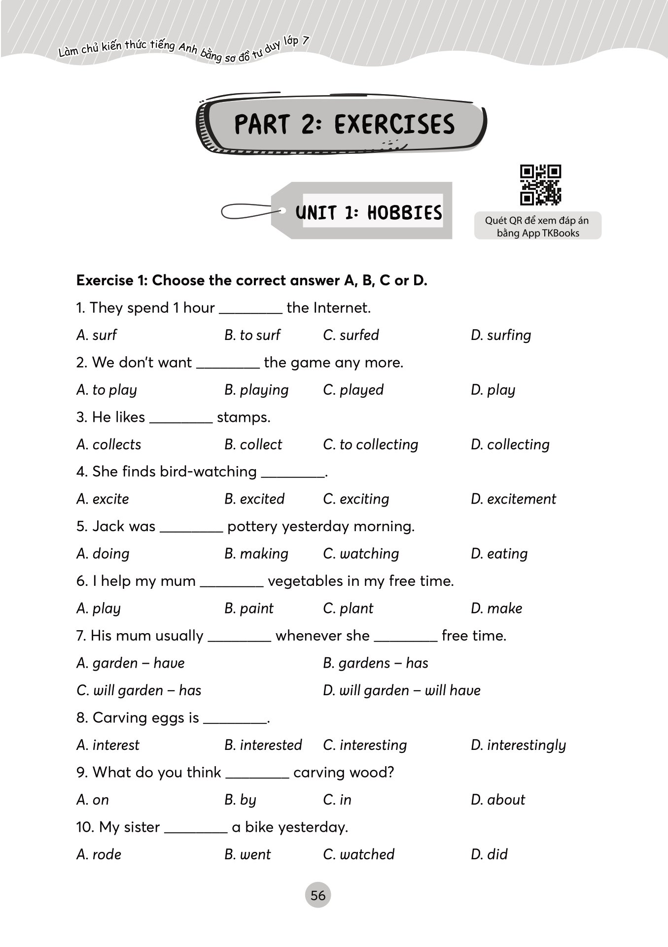 làm chủ kiến thức tiếng anh bằng sơ đồ tư duy lớp 7 - Ảnh 18