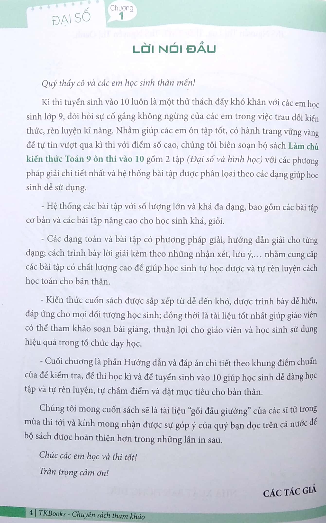 làm chủ kiến thức toán 9 ôn thi vào 10 - phần đại số - Ảnh 4