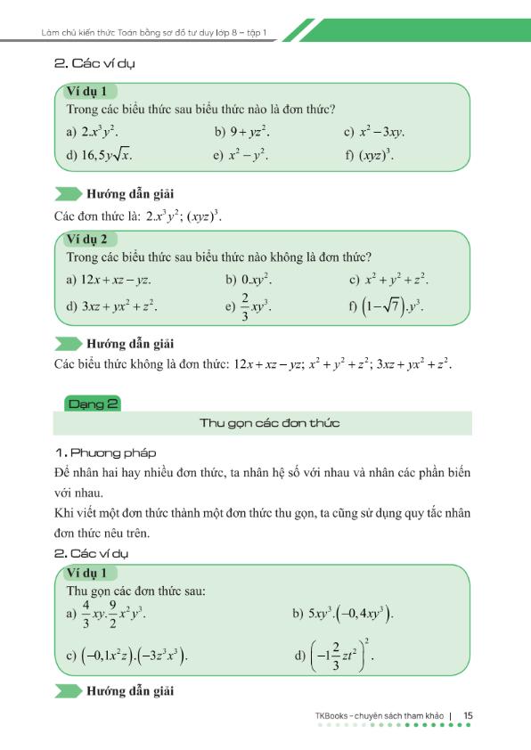 làm chủ kiến thức toán bằng sơ đồ tư duy lớp 8 - tập 1 - Ảnh 8
