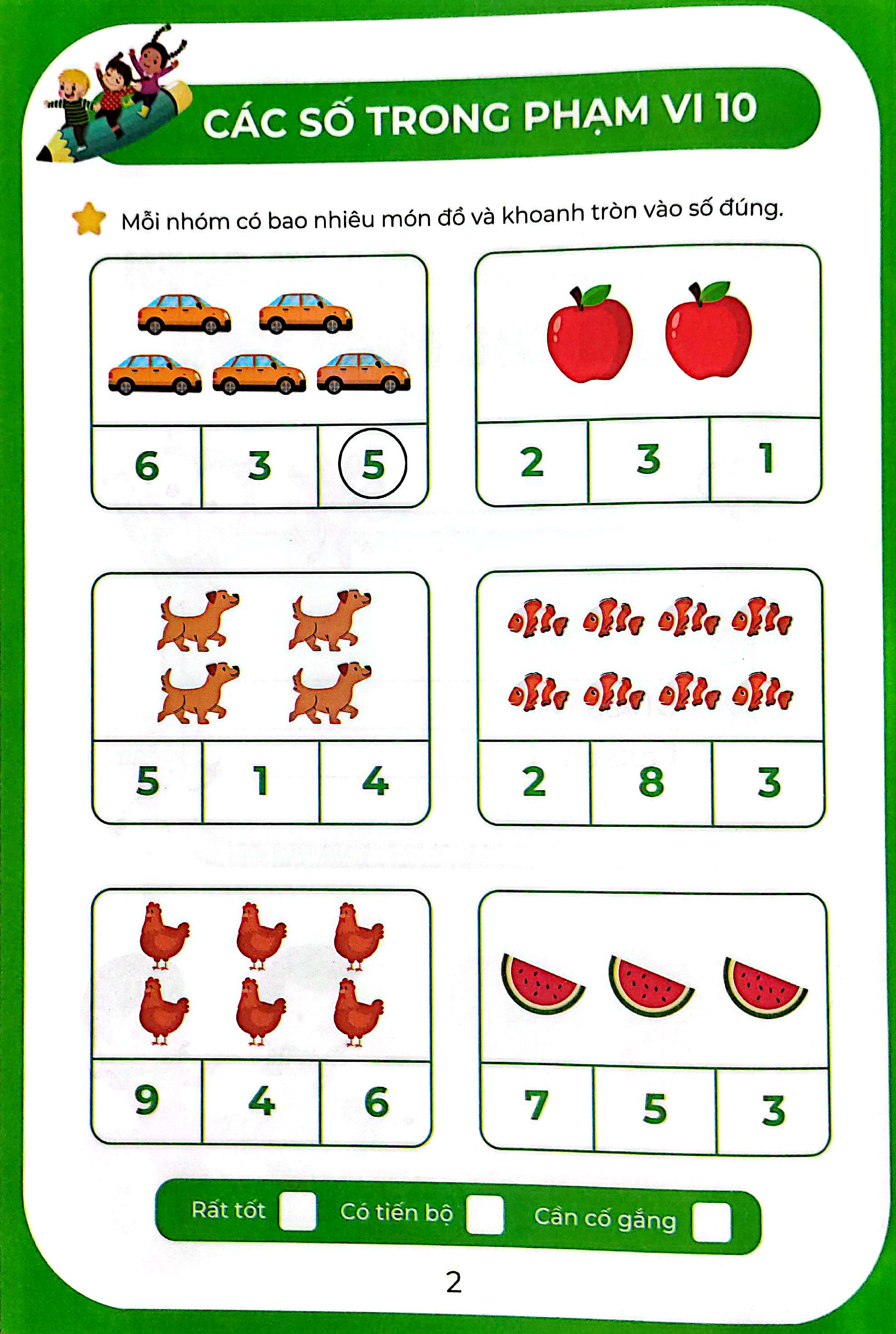Lam Tinh Nhanh - Hoc Toan Gioi - Nhan Biet So Va Lam Quen Voi Cac Phep Tinh - Bai Tap Toan Hoc Khai Sang - Ảnh 3