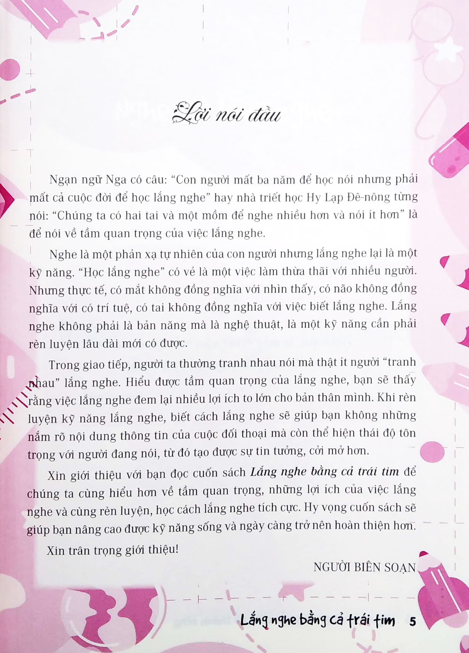 lắng nghe bằng cả trái tim (kỹ năng lắng nghe tích cực) (dùng cho lứa tuổi học sinh phổ thông) - Ảnh 4