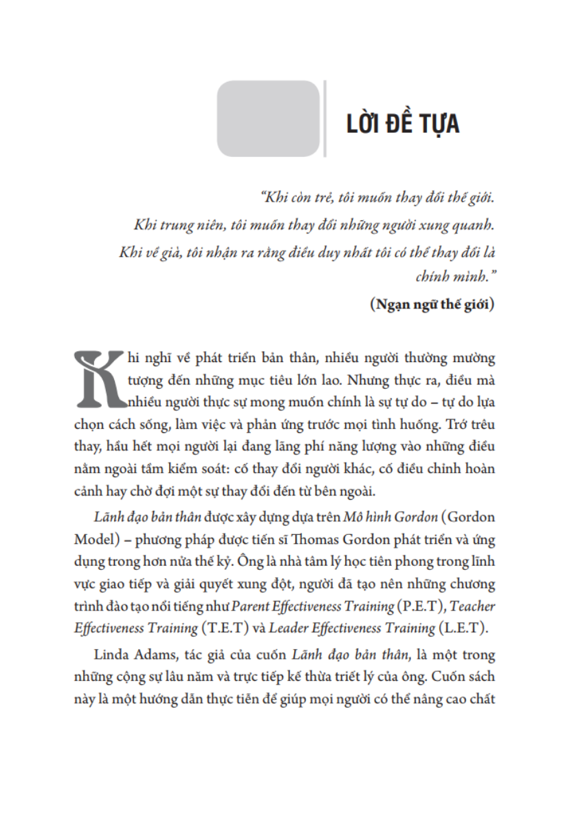 Lãnh Đạo Bản Thân - Ảnh 3