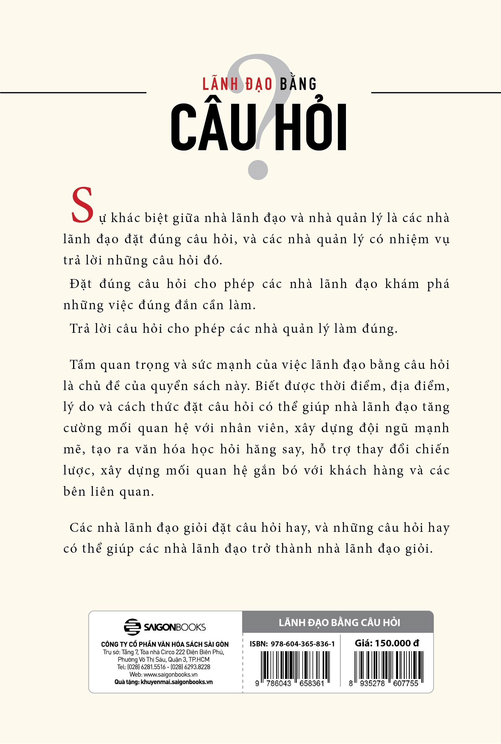 lãnh đạo bằng câu hỏi (tái bản 2022) - Ảnh 3