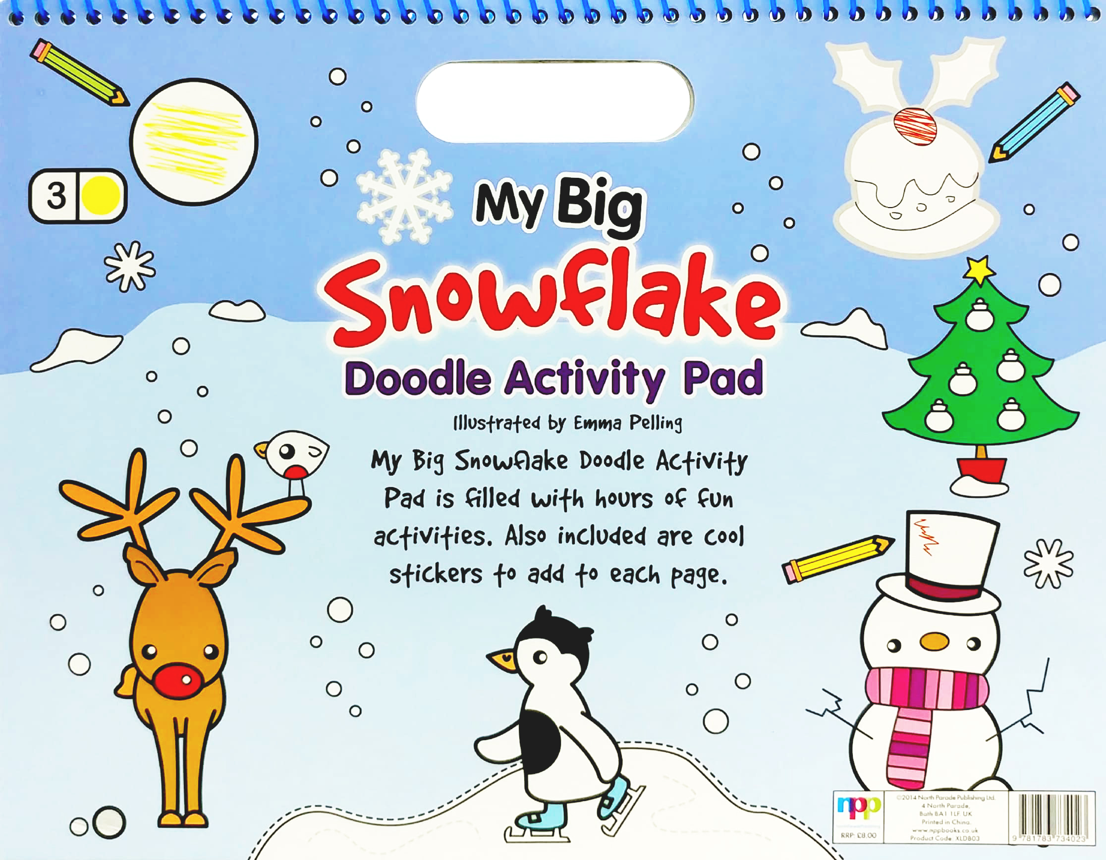 large doodle book - my big snowflake - Ảnh 6