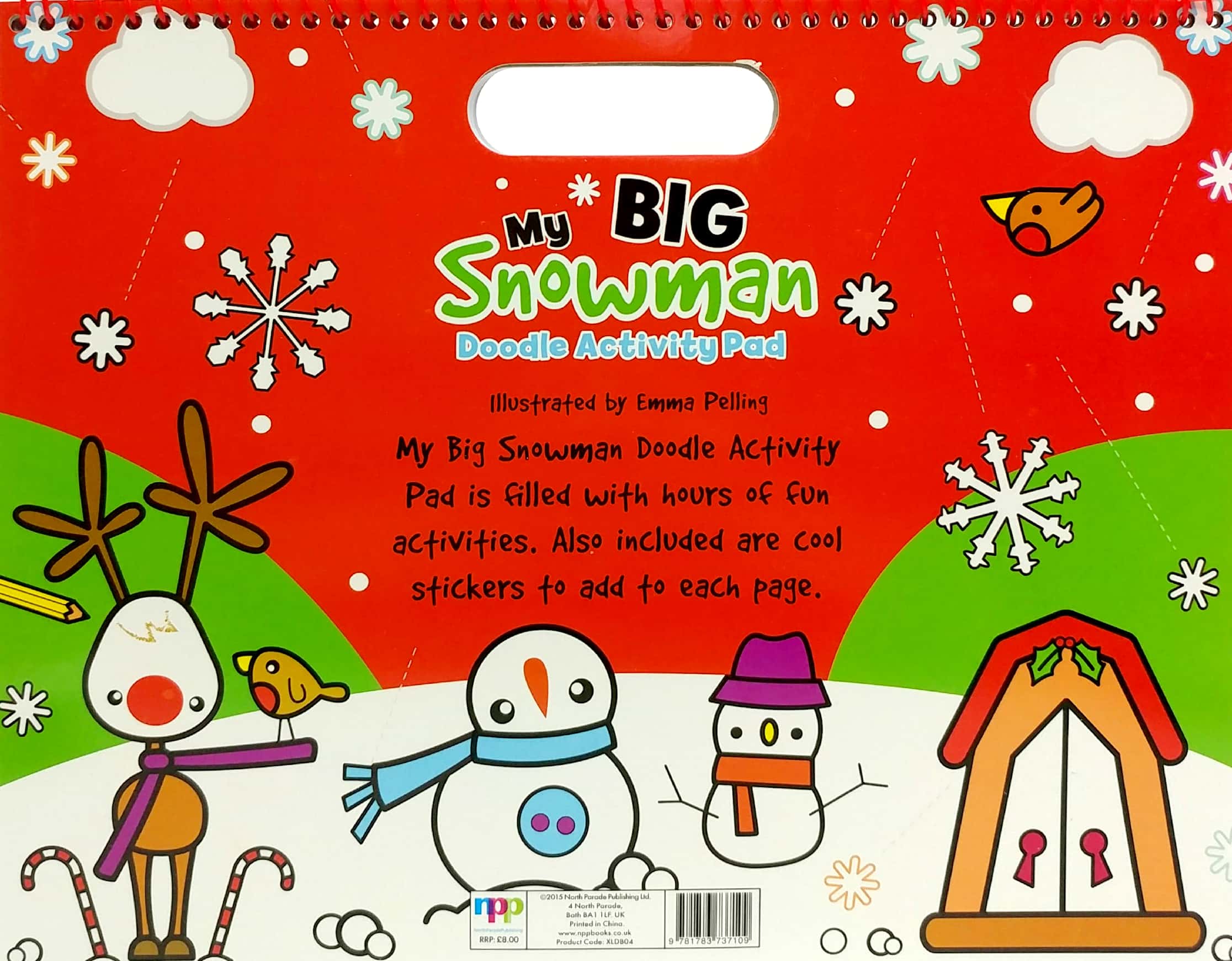 large doodle book - my big snowman - Ảnh 6