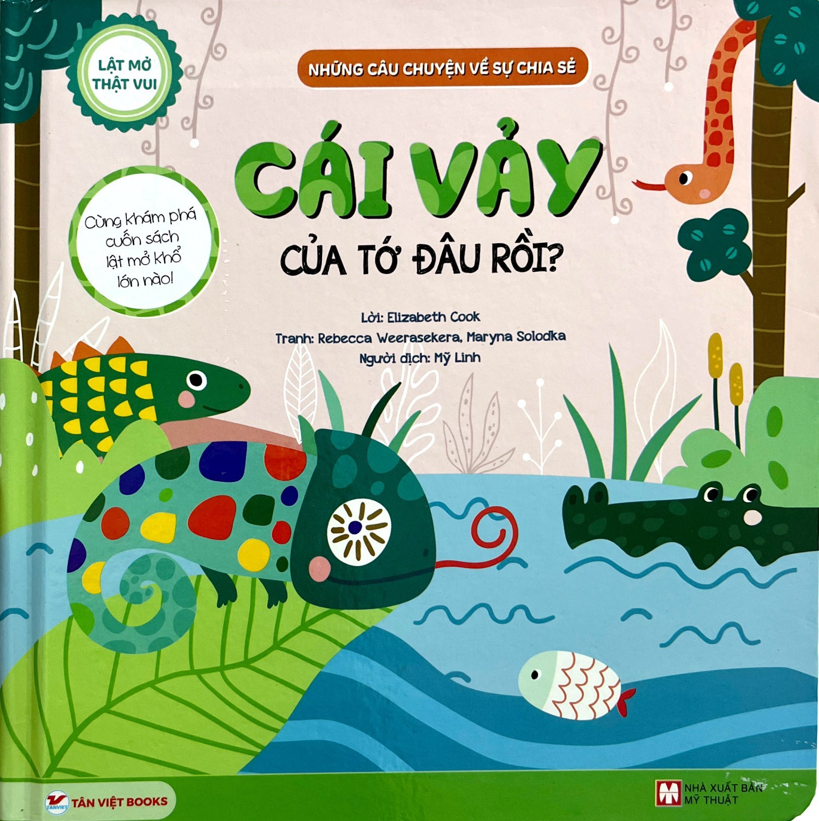 lật mở thật vui - những câu chuyện về sự chia sẻ - cái vảy của tớ đâu rồi? - bìa cứng - Ảnh 3
