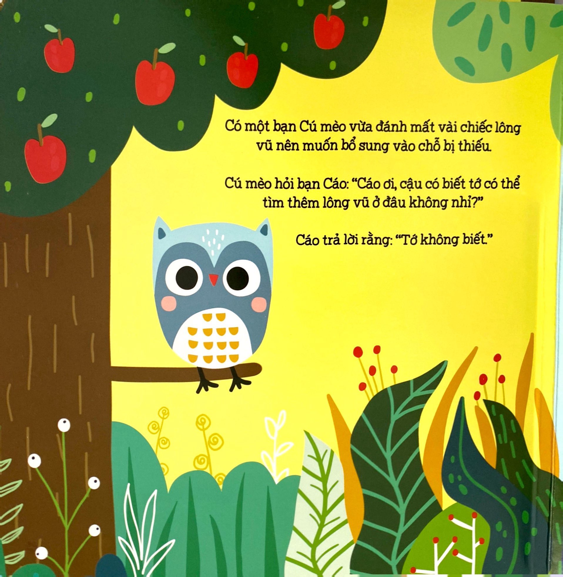 lật mở thật vui - những câu chuyện về sự chia sẻ - lông vũ của tớ đâu rồi? - bìa cứng - Ảnh 3