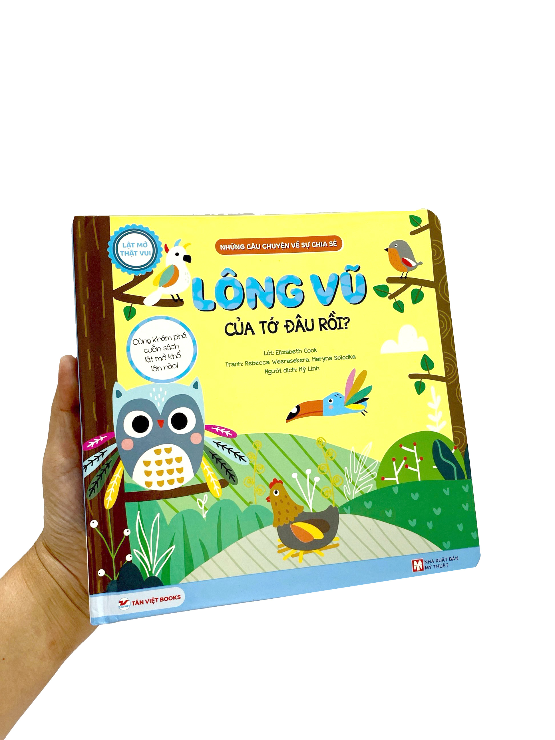 lật mở thật vui - những câu chuyện về sự chia sẻ - lông vũ của tớ đâu rồi? - bìa cứng - Ảnh 7